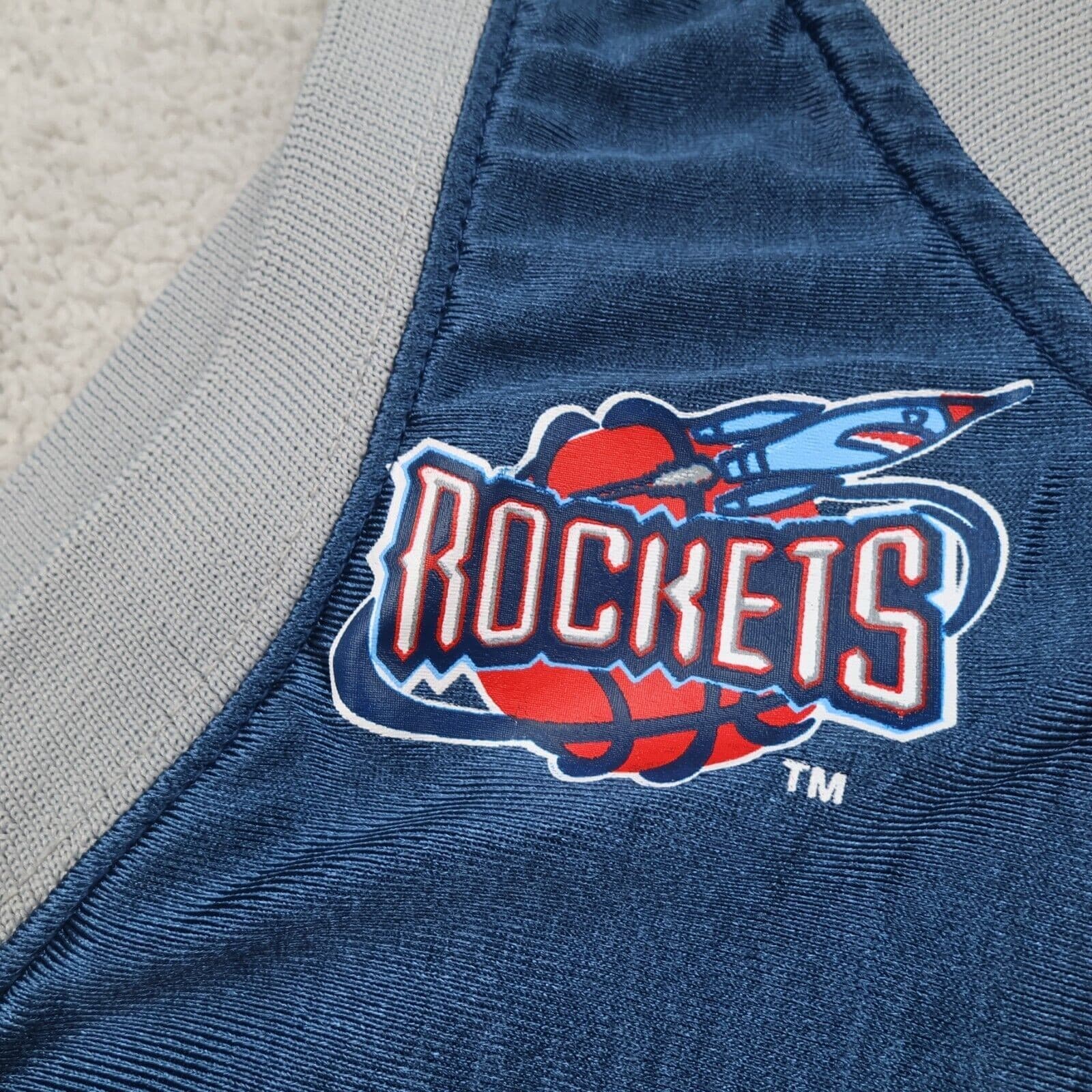 Vintage Houston Rockets Jersey Medium Starter 90s Basketball NBA 46 photo 5