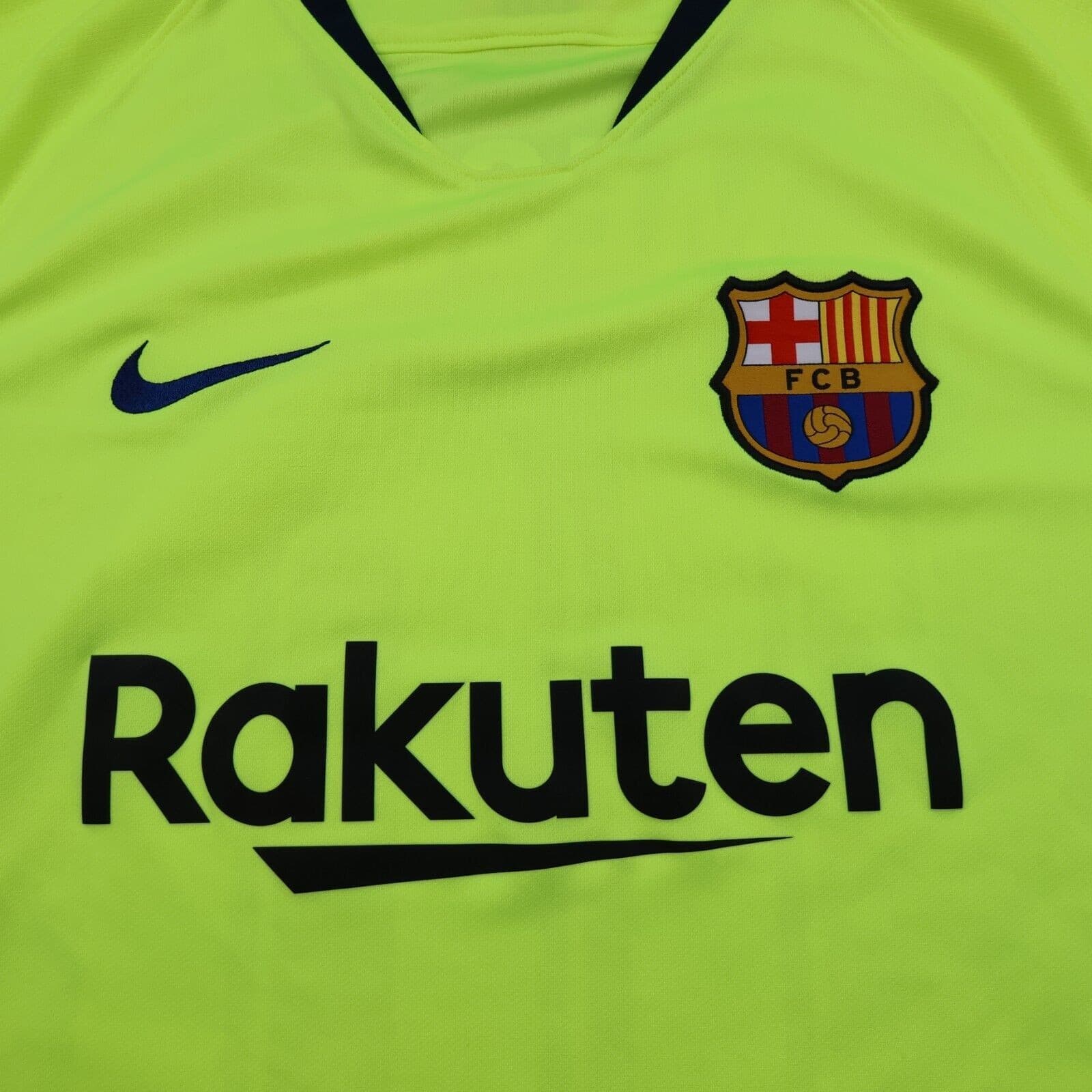 Barcelona Shirt Large Yellow Third Kit 2014 2015 Nike Soccer Jersey Lionel Messi photo 3