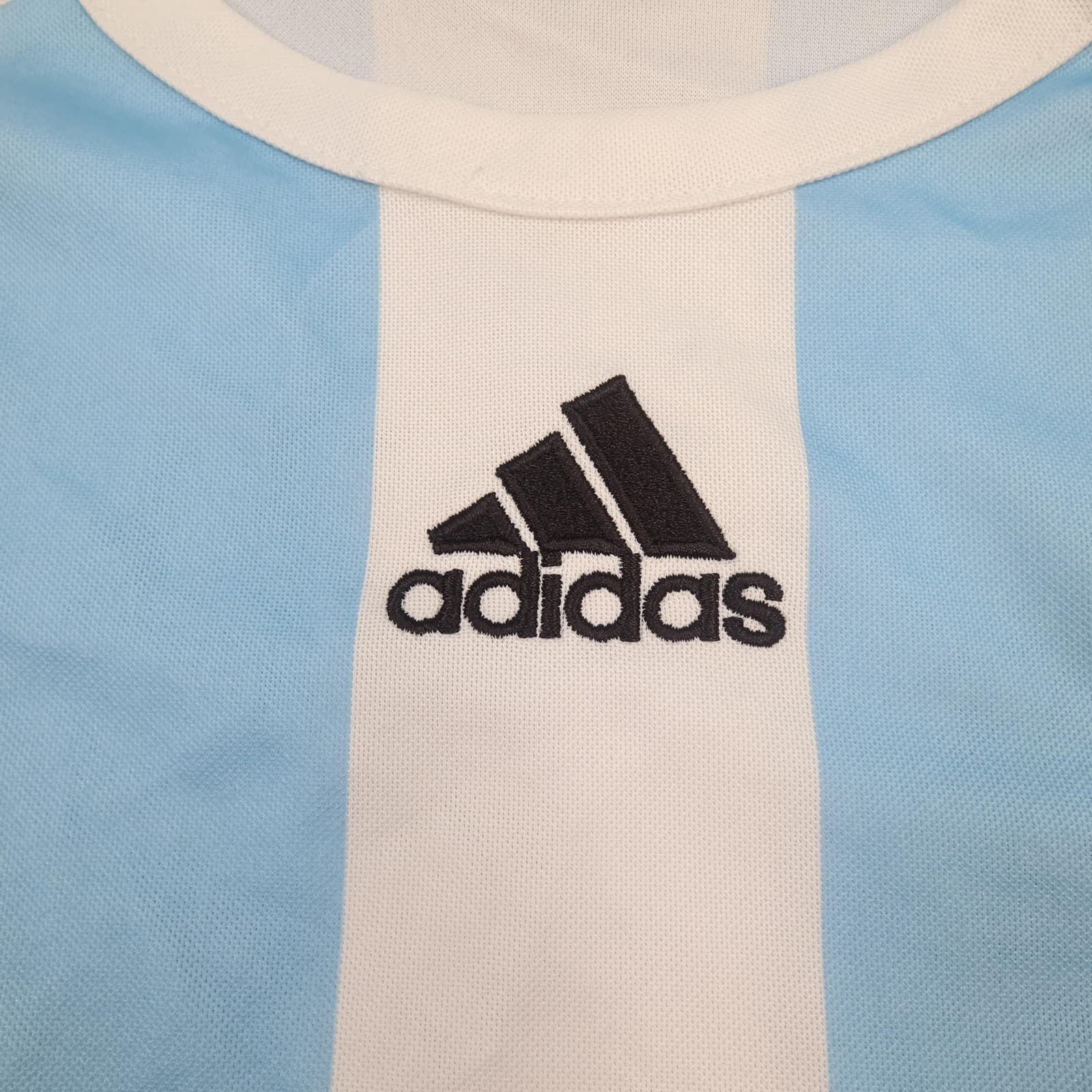 Argentina Home Shirt Mens Large Blue 2007 2009 Football Adidas Soccer Jersey photo 4