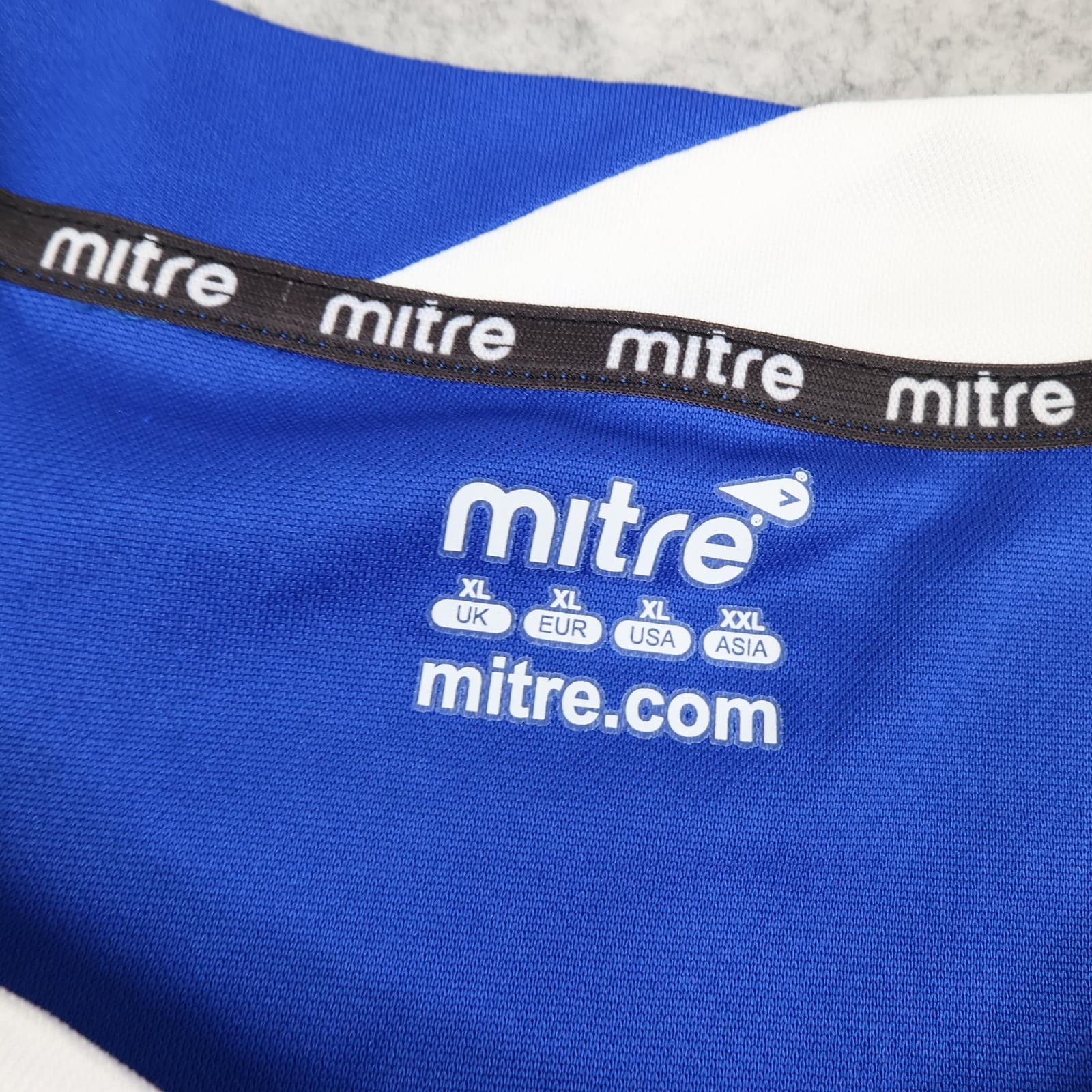 Ipswich Town Shirt Mens XL Blue Home Football Soccer Mitre 2009 2011 Jersey photo 7