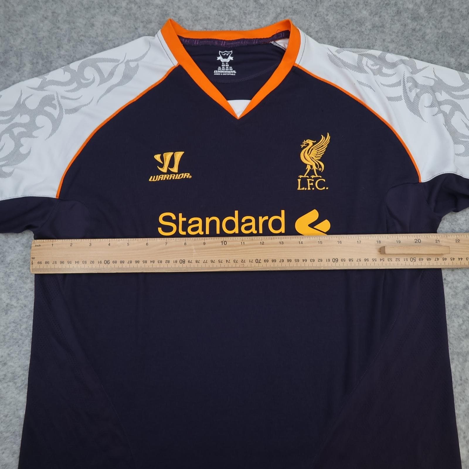 Liverpool Shirt Mens XL Purple Third Kit 2012 2013 Warrior Soccer Jersey photo 10