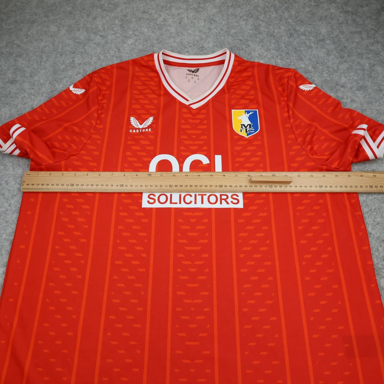 Mansfield Town Shirt Mens 3XL Away Castore OCL 2023 2024 Football Jersey photo 9