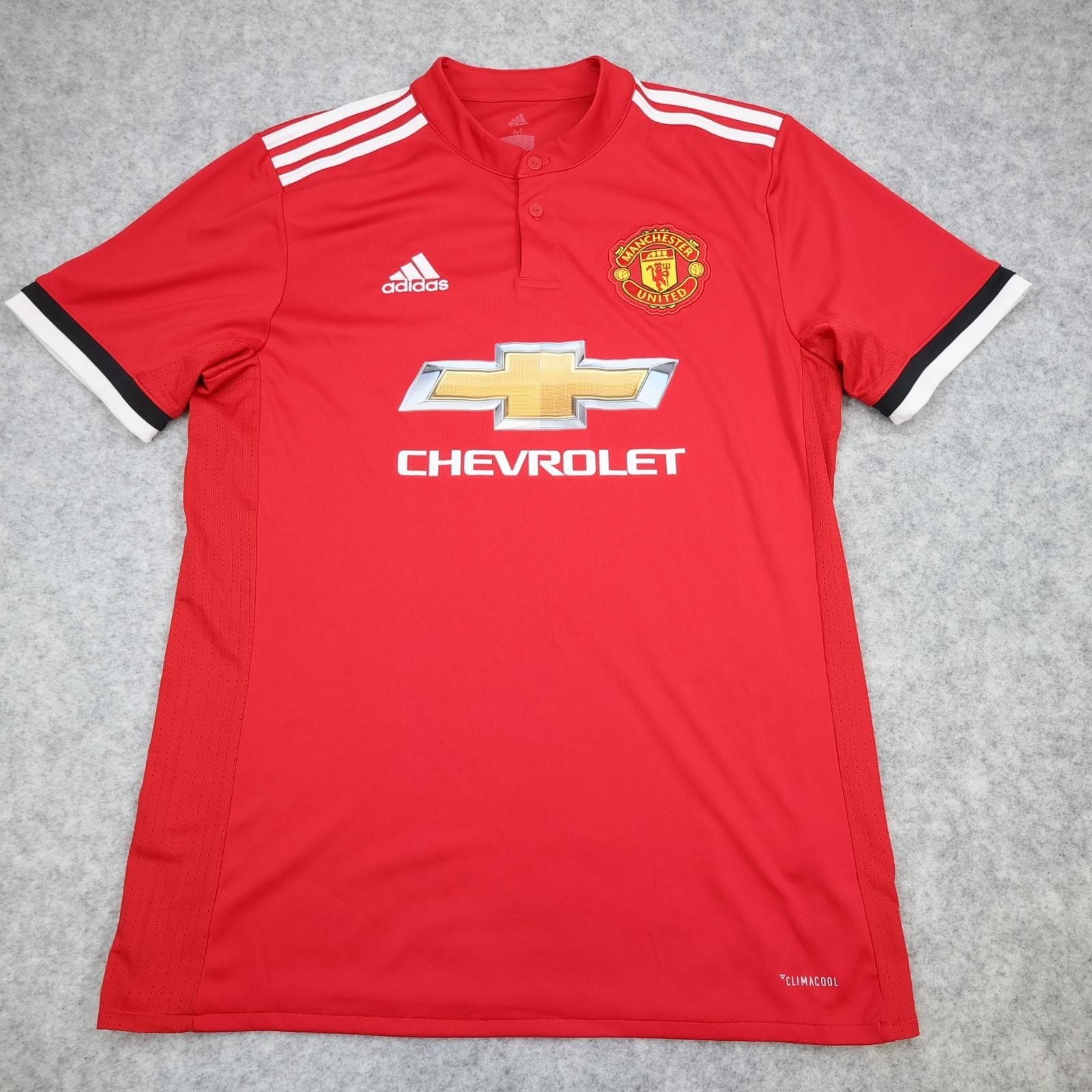 Manchester United Shirt Mens Medium Red Home 2017 2018 Football Adidas Alexis 7 photo 2
