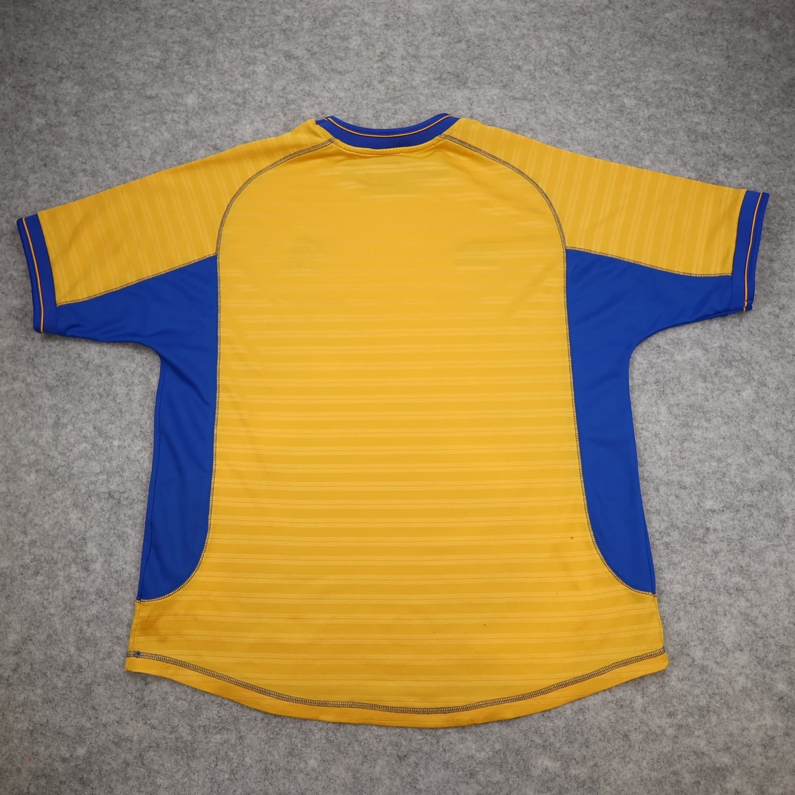 Vintage Chelsea Shirt Large Yellow Third Kit 2000 2001 Jersey Autoglass photo 2