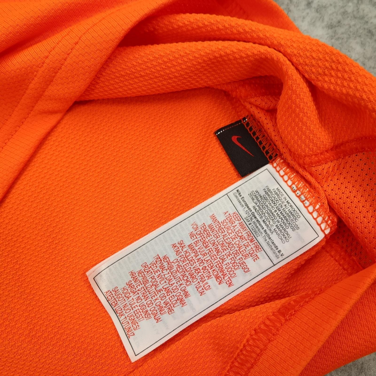 Netherlands Home Shirt Mens Medium Orange 2006 2008 Nike Sphere Dry Jersey photo 7