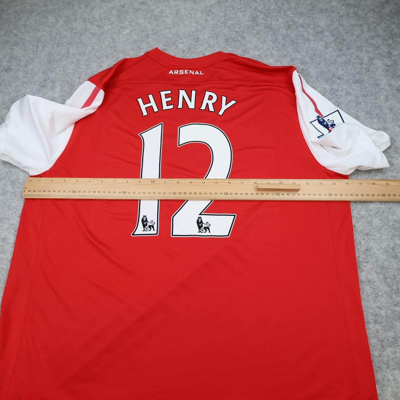 Arsenal Shirt Mens 2XL Red Home 2011 2012 Football Nike Henry 12 Soccer Jersey photo 11