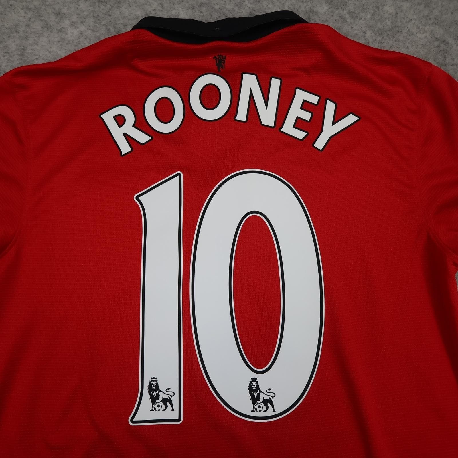 Manchester United Shirt Mens Medium Red Home 2013 2014 Football Nike Rooney 10 photo 3