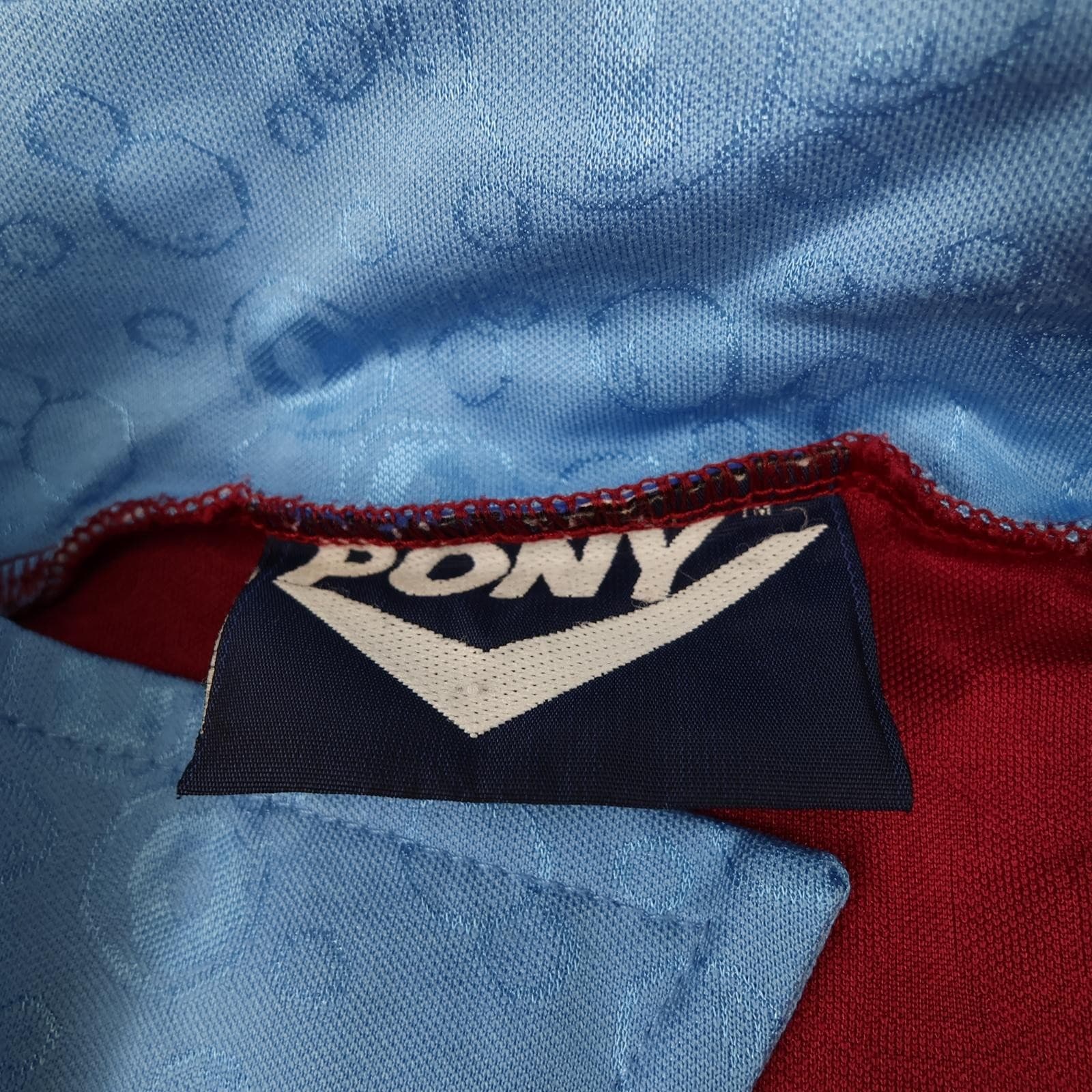 Vintage West Ham United Shirt Mens XL Red Home 1995 1997 Pony Dagenham Motors photo 8