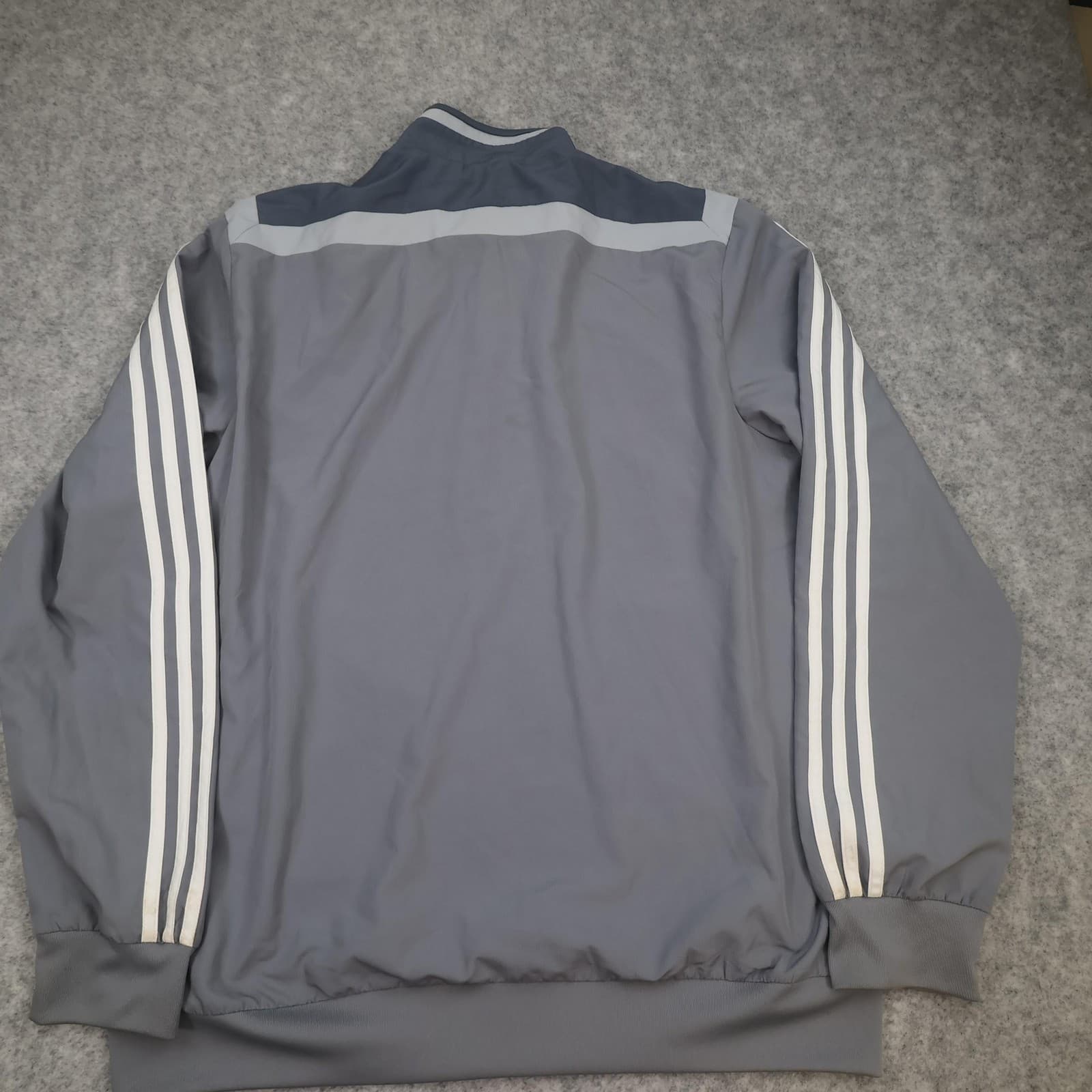 Cardiff City Jacket Mens Large Grey EFL Football Adidas Track Top 2019 2020 photo 2