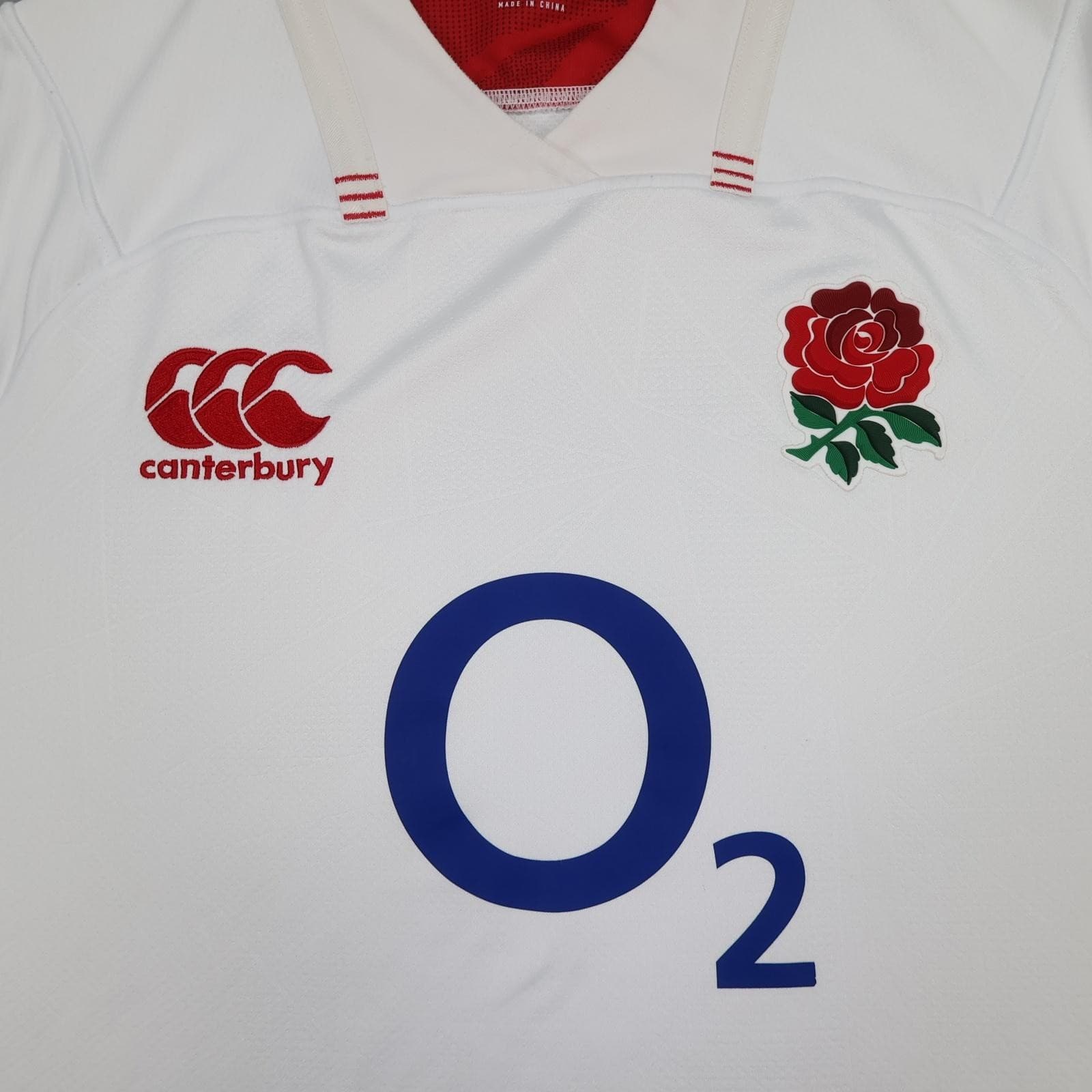 England Rugby Shirt Mens 2XL White Rugby Union Canterbury O2 Home Vapodri+ photo 4