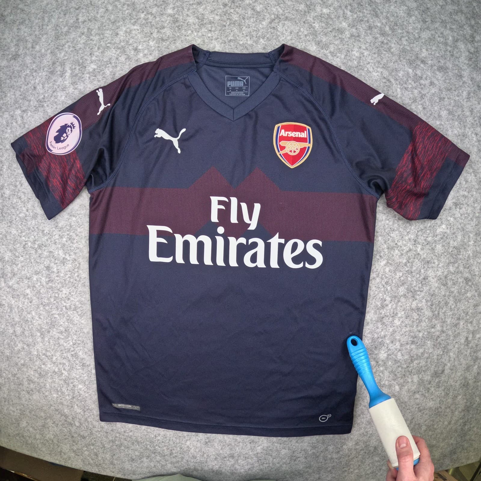 Arsenal Football Shirt Medium 2018 2019 Away Puma Saka 87 Soccer Jersey photo 4