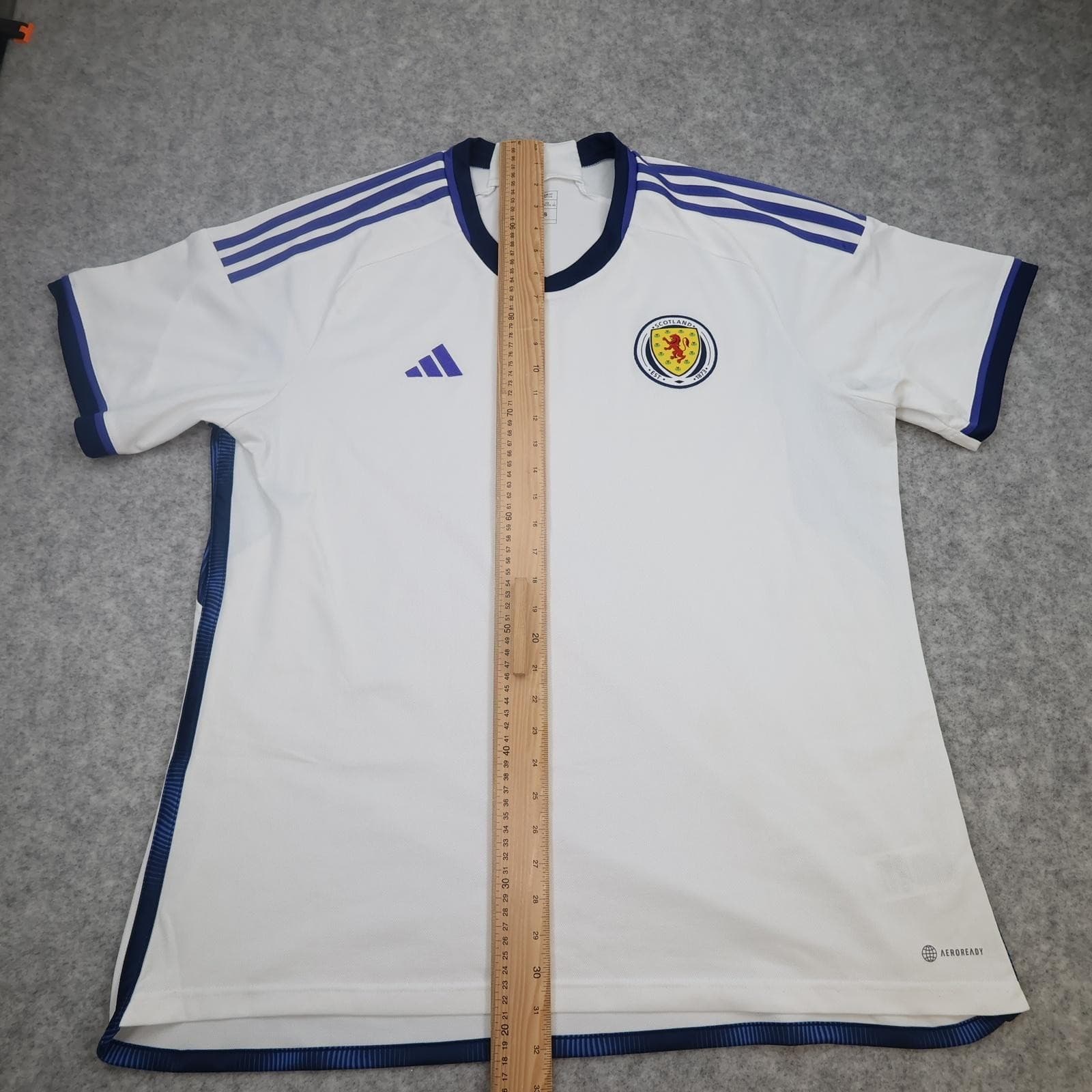 Scotland Shirt Mens 2XL Away 2022 2023 Football Jersey Adidas Slim Fit White photo 10