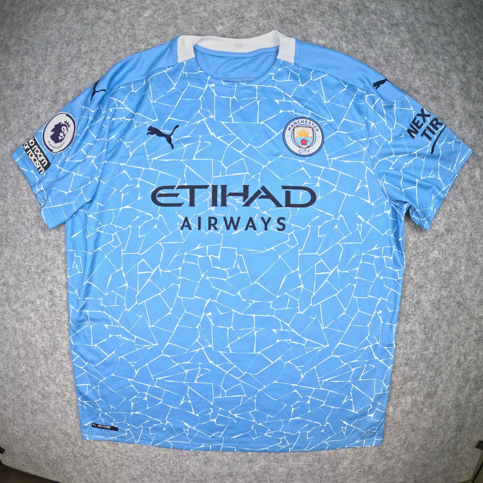 Manchester City Football Shirt 2XL Blue Home 2020 21 PUMA De Bruyne 17 Jersey photo 2