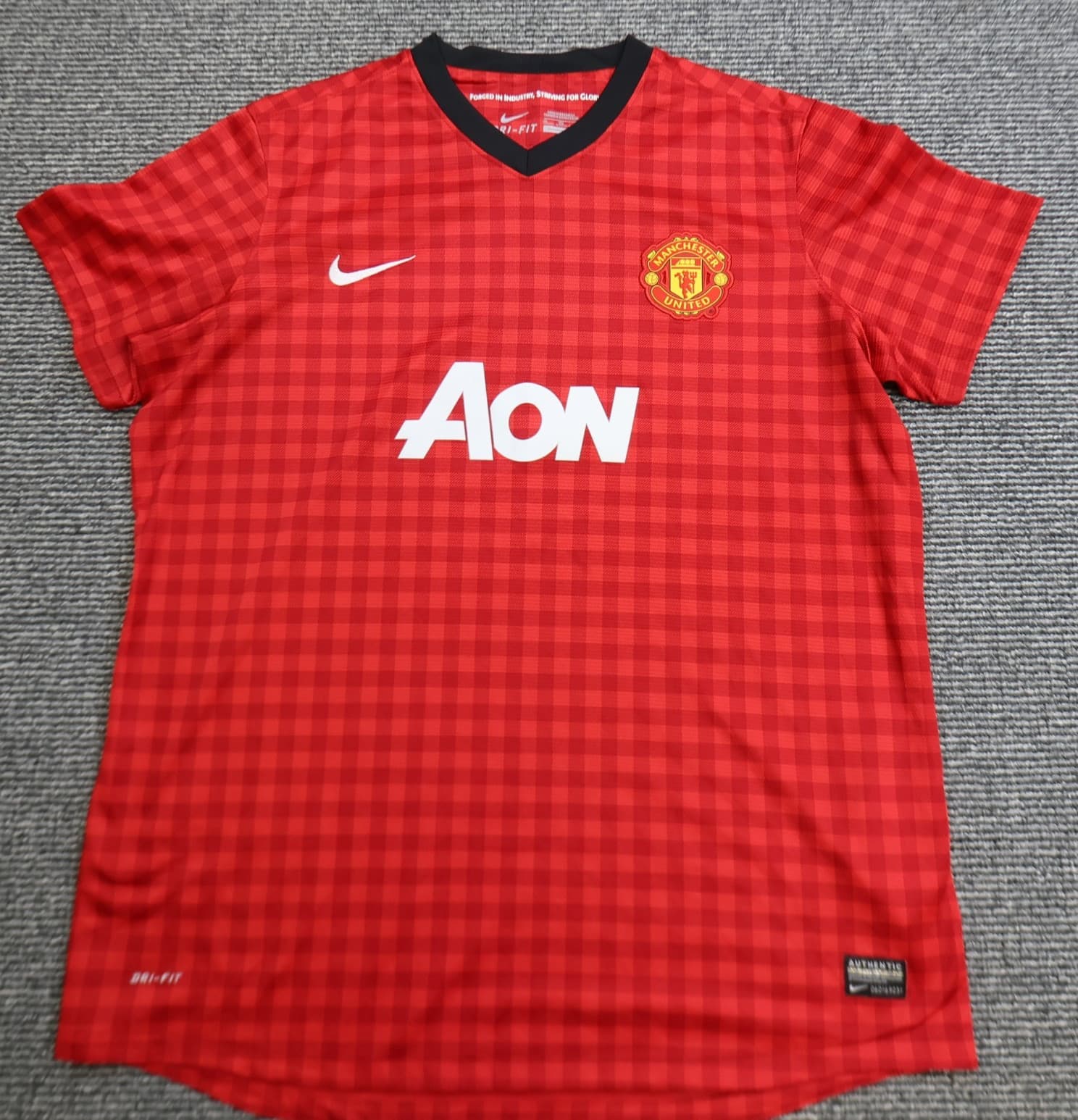 Manchester United Shirt Extra Large Boys Red Kids Home Kit 2012 2013 Nike Jersey