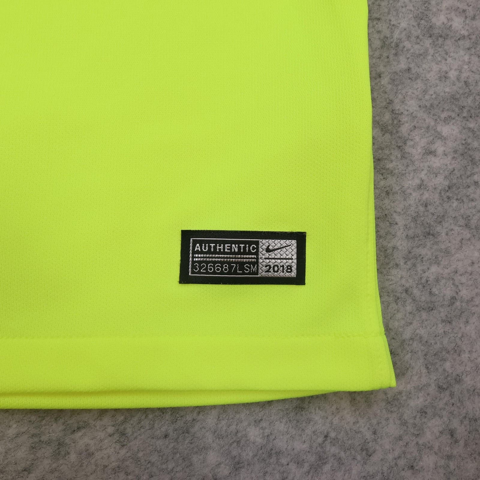 Barcelona Away Shirt Mens Medium Yellow 2018 2019 Football Nike Messi 10 Jersey photo 9