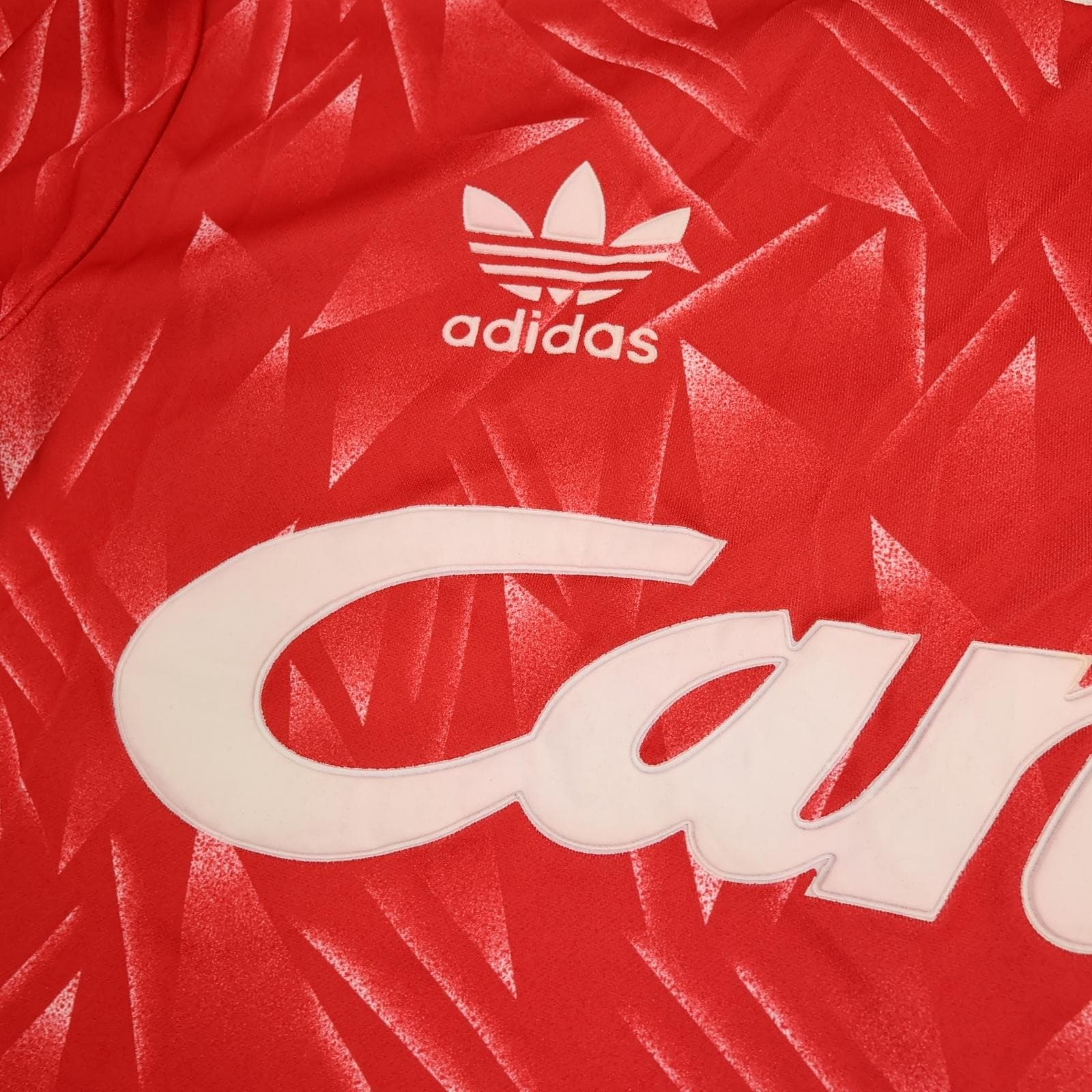 Vintage Liverpool Shirt Mens Medium Red 1989 1991 Adidas Candy Soccer Jersey photo 4