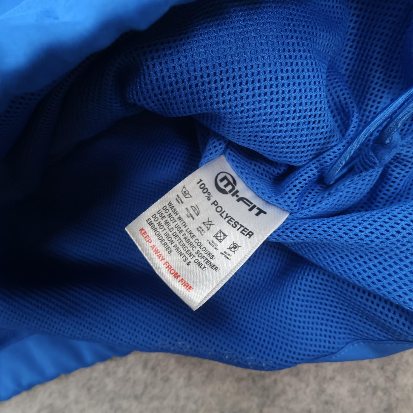 Wigan Athletic Jacket Mens Large Blue Football Zipped Training Top Tracksuit photo 6