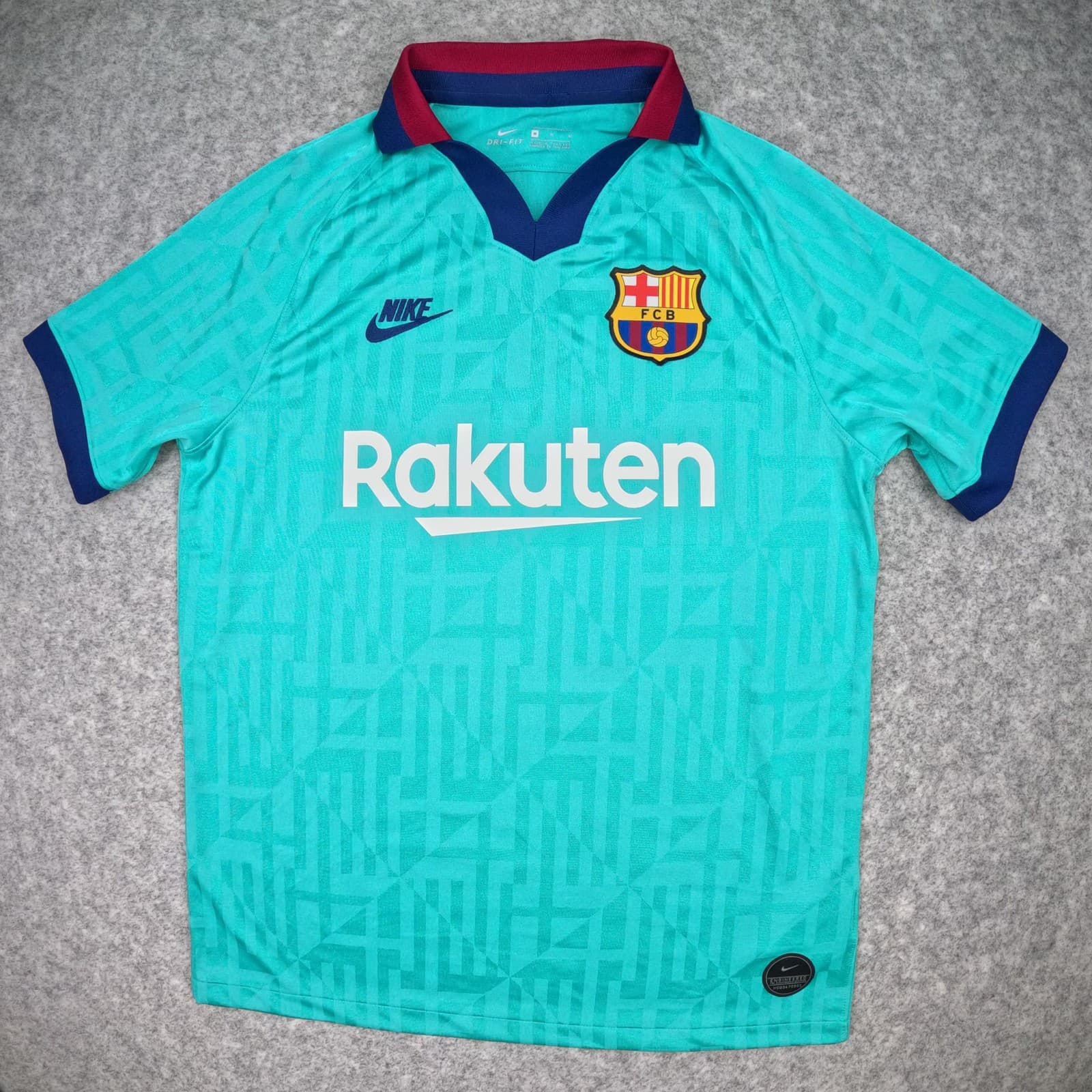 Barcelona Football Shirt Medium Turquoise Third 2019 2020 Nike Messi 10 photo 2