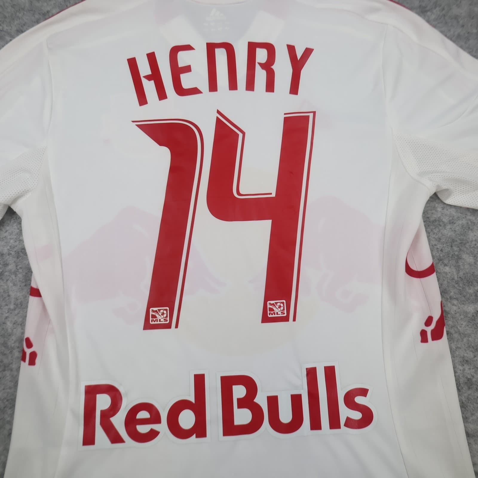 New York Red Bulls Football Shirt Small White Home Kit 2012 Adidas Henry 14 MLS photo 3