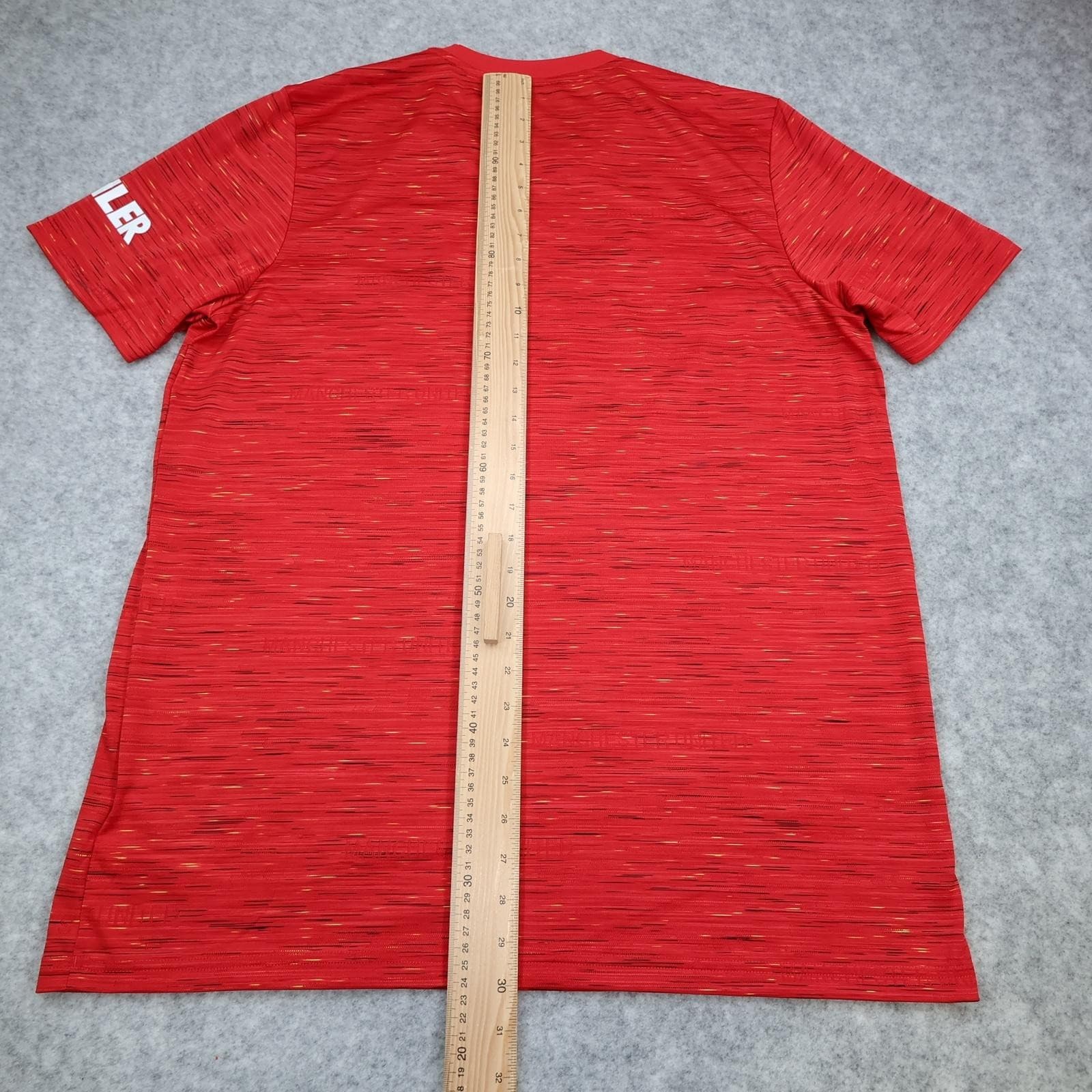 Manchester United Shirt Mens XL Red Home 2020 2021 Football Adidas Chevrolet photo 10
