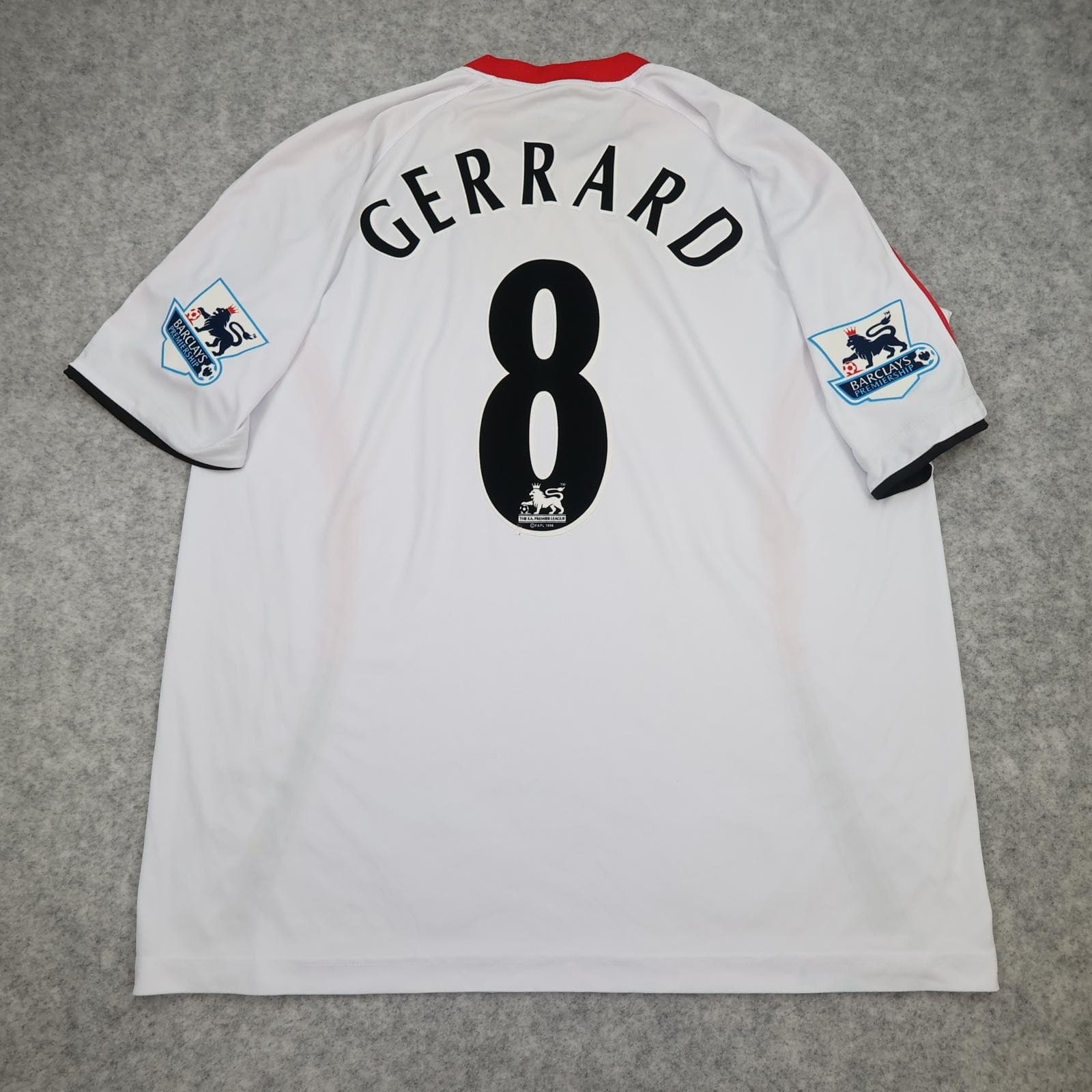 Vintage Liverpool Shirt Mens XL White Away 2005 2006 Football Reebok Gerrard 8