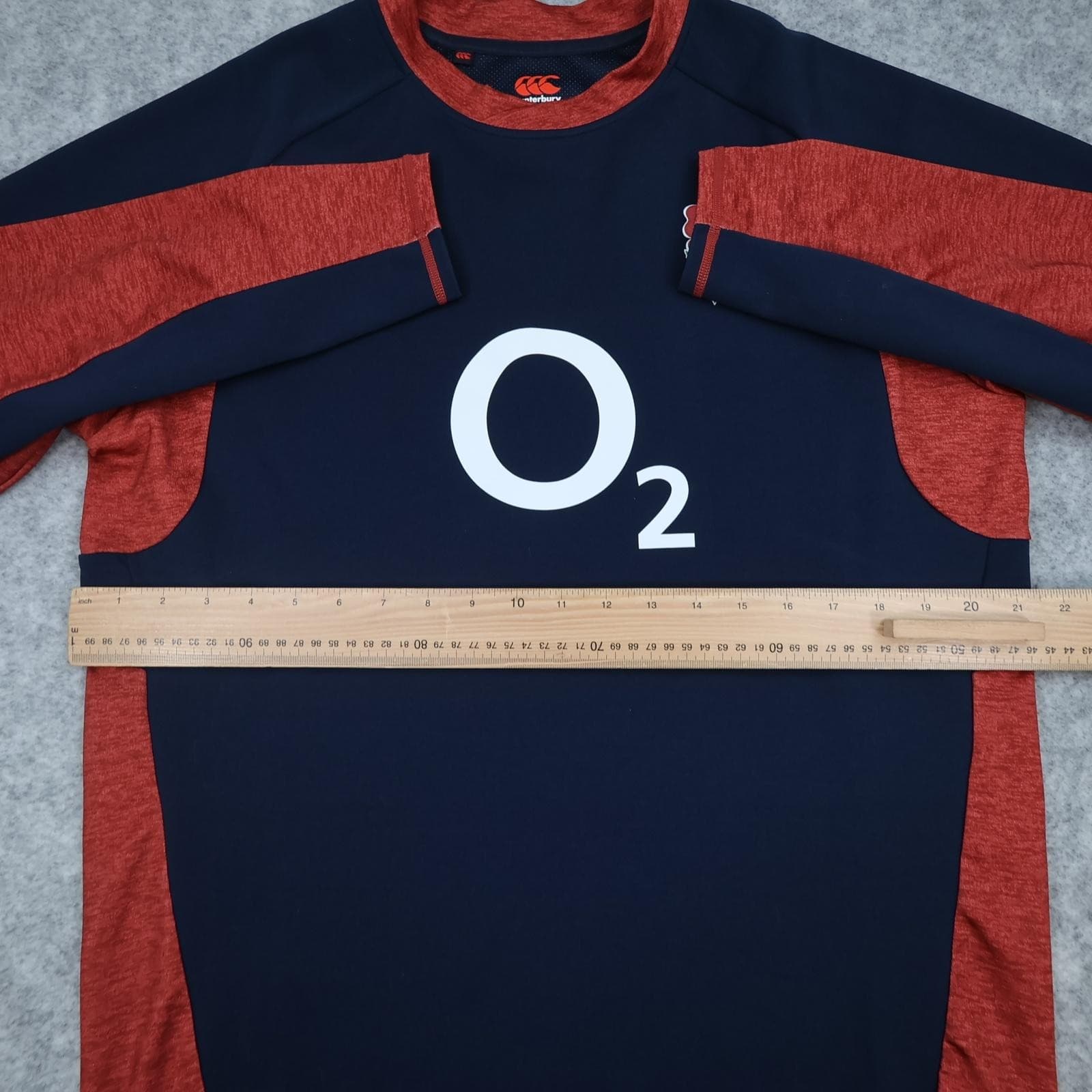 England Rugby Training Shirt Mens Large Navy Red Canterbury O2 Vaposhield Jersey photo 10
