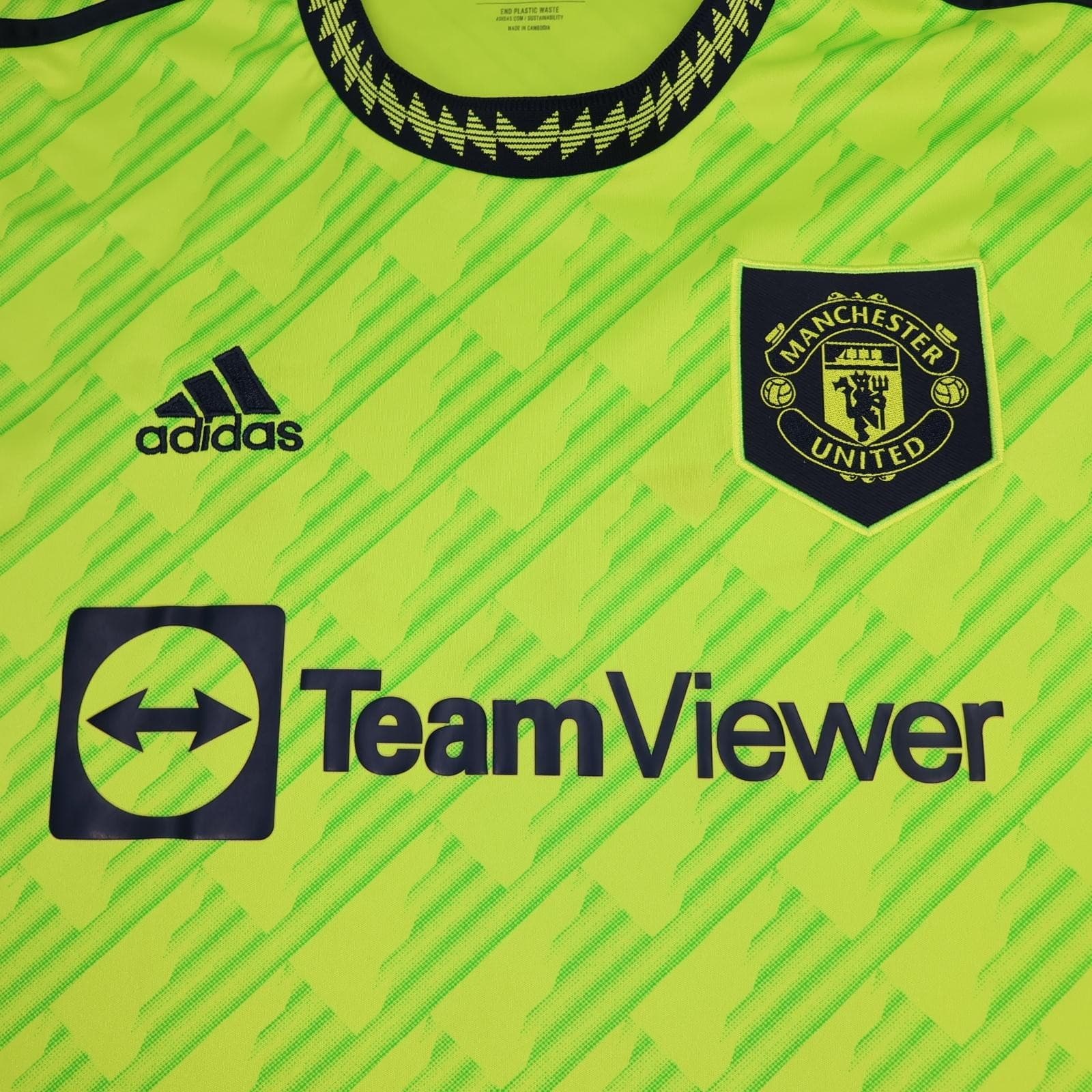 Manchester United Shirt Mens Large 3rd Kit 2022 2023 Football Adidas Jersey photo 3