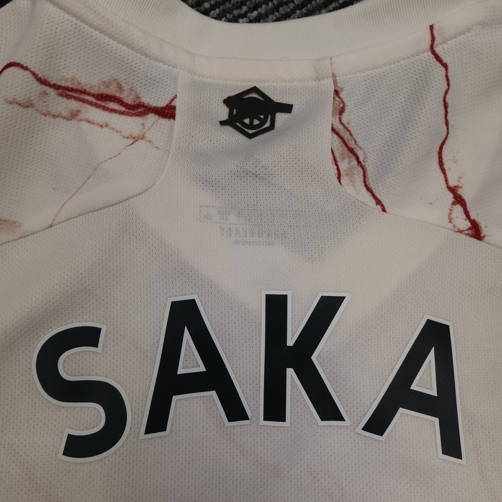 Arsenal Shirt Large White Away Kit 2021 2022 Adidas Jersey Soccer Bukayo Saka 7 photo 13