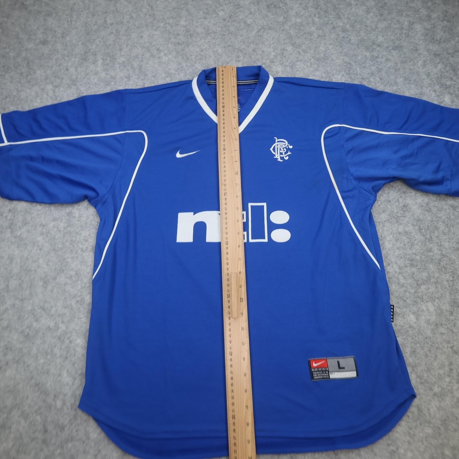 Vintage Rangers Shirt Mens Large Blue Home 1999 2000 Soccer Nike Ntl Jersey photo 12