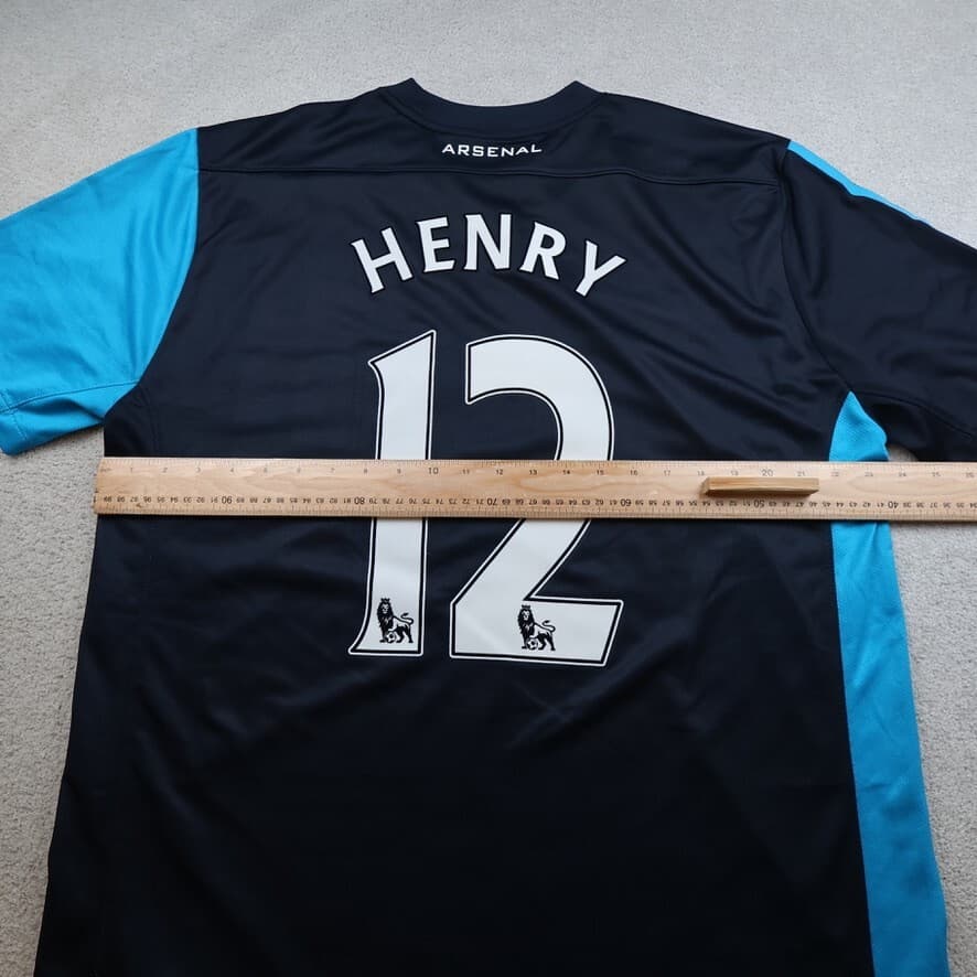 Arsenal Shirt Extra Large Blue Away Kit 2011 2012 Nike Jersey Thierry Henry 12 photo 7