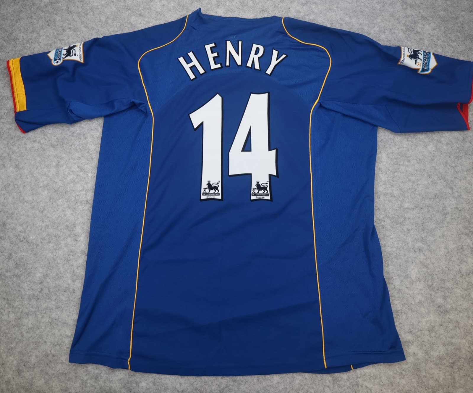 Vintage Arsenal Shirt 2XL Blue Away 2004 2006 Nike Soccer Jersey Thierry Henry