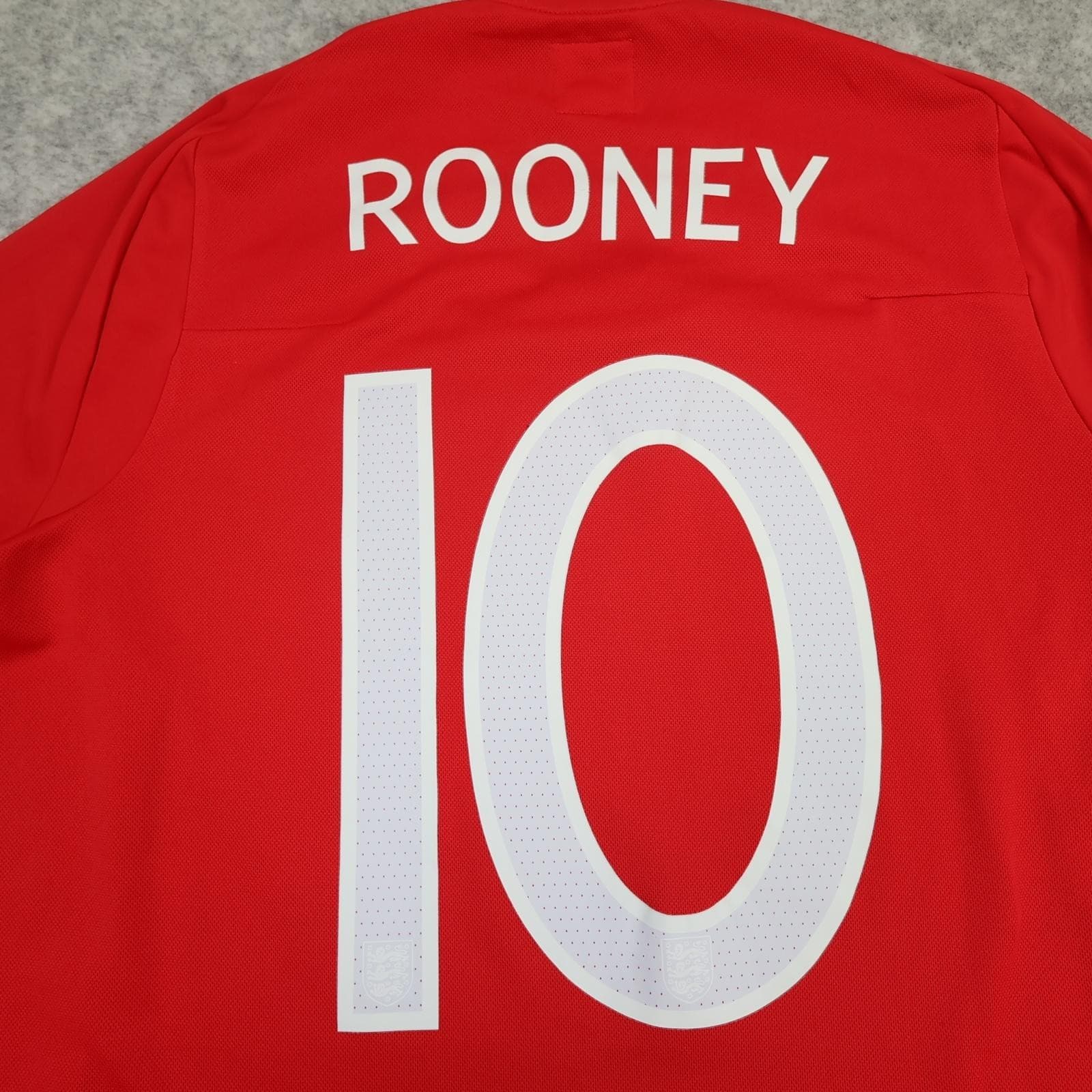England Away Shirt Mens Large Red 2010 Football Umbro Rooney 10 Jersey Top photo 3