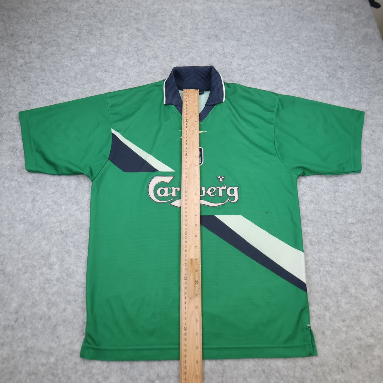 Vintage Liverpool Shirt Small Green Away Kit 1999 2000 Reebok 34/36" photo 14