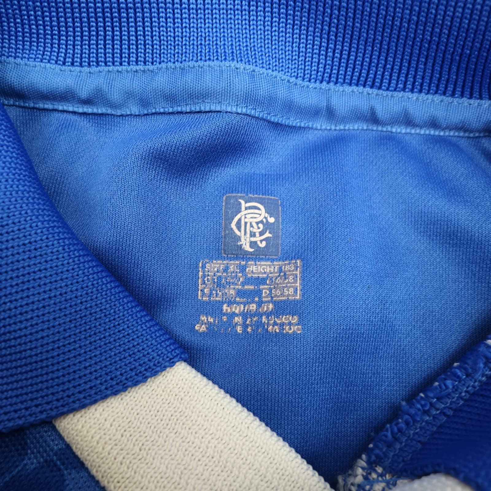 Vintage Rangers Football Shirt Extra Large Blue Home Kit 2002 2003 Diadora Mens photo 6