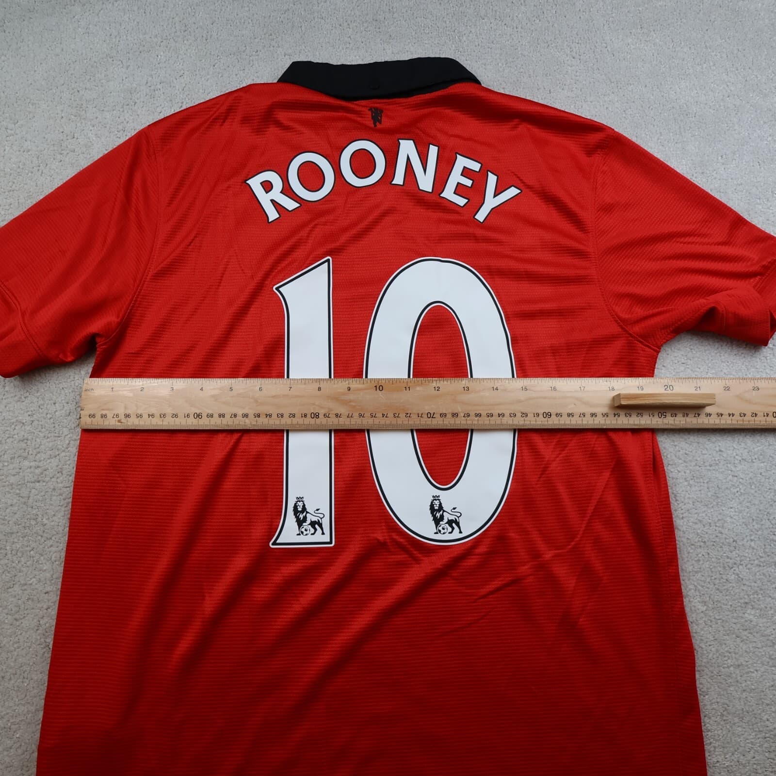 Manchester United Shirt Large Red Home Kit 2013 2014 Nike Jersey Wayne Rooney photo 10