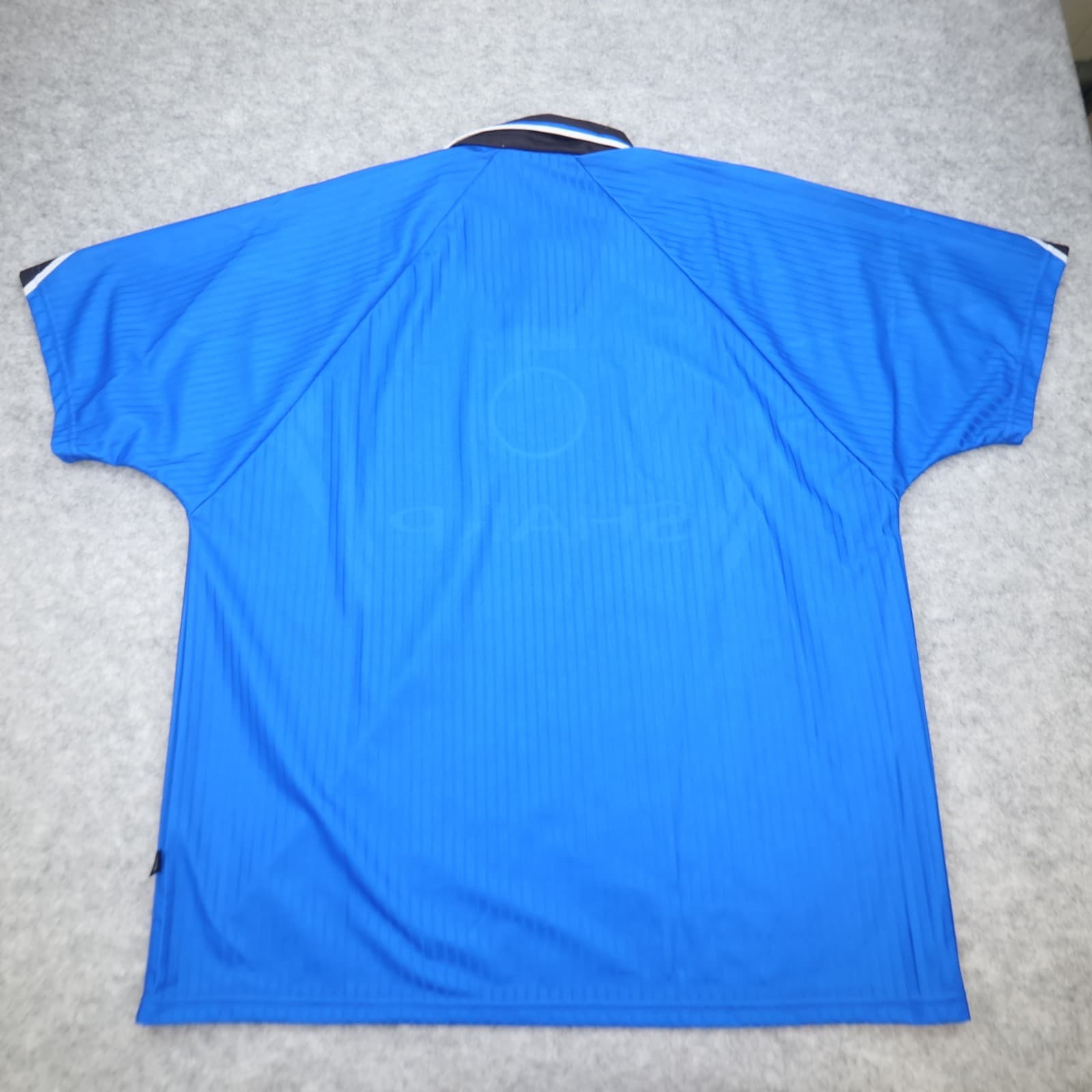 Vintage Manchester United Shirt 2XL Blue Third Kit 1996 1998 Umbro Soccer Jersey photo 2