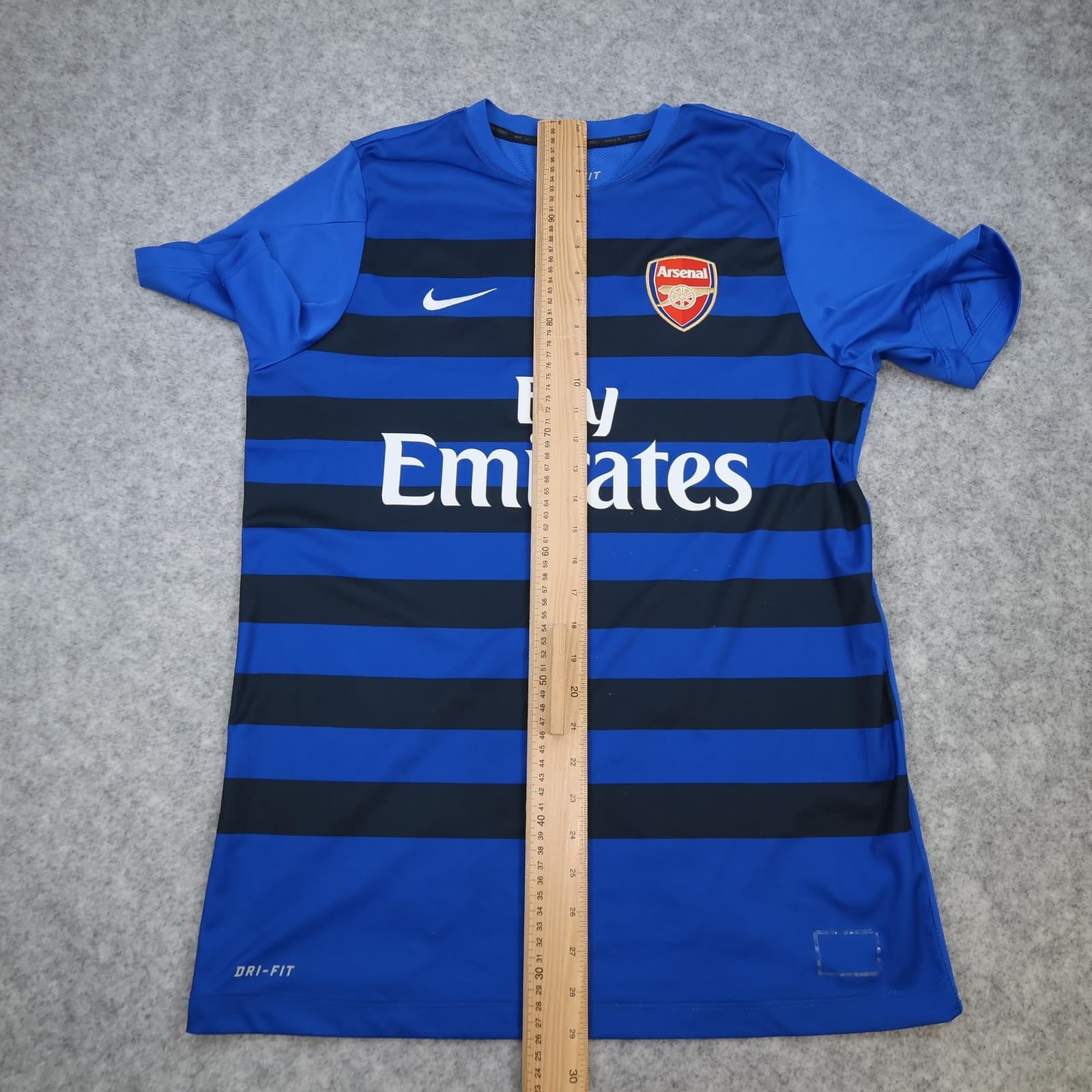 Arsenal Training Shirt Mens Large Blue Football Nike Dri-FIT 2013 2014 Jersey photo 13