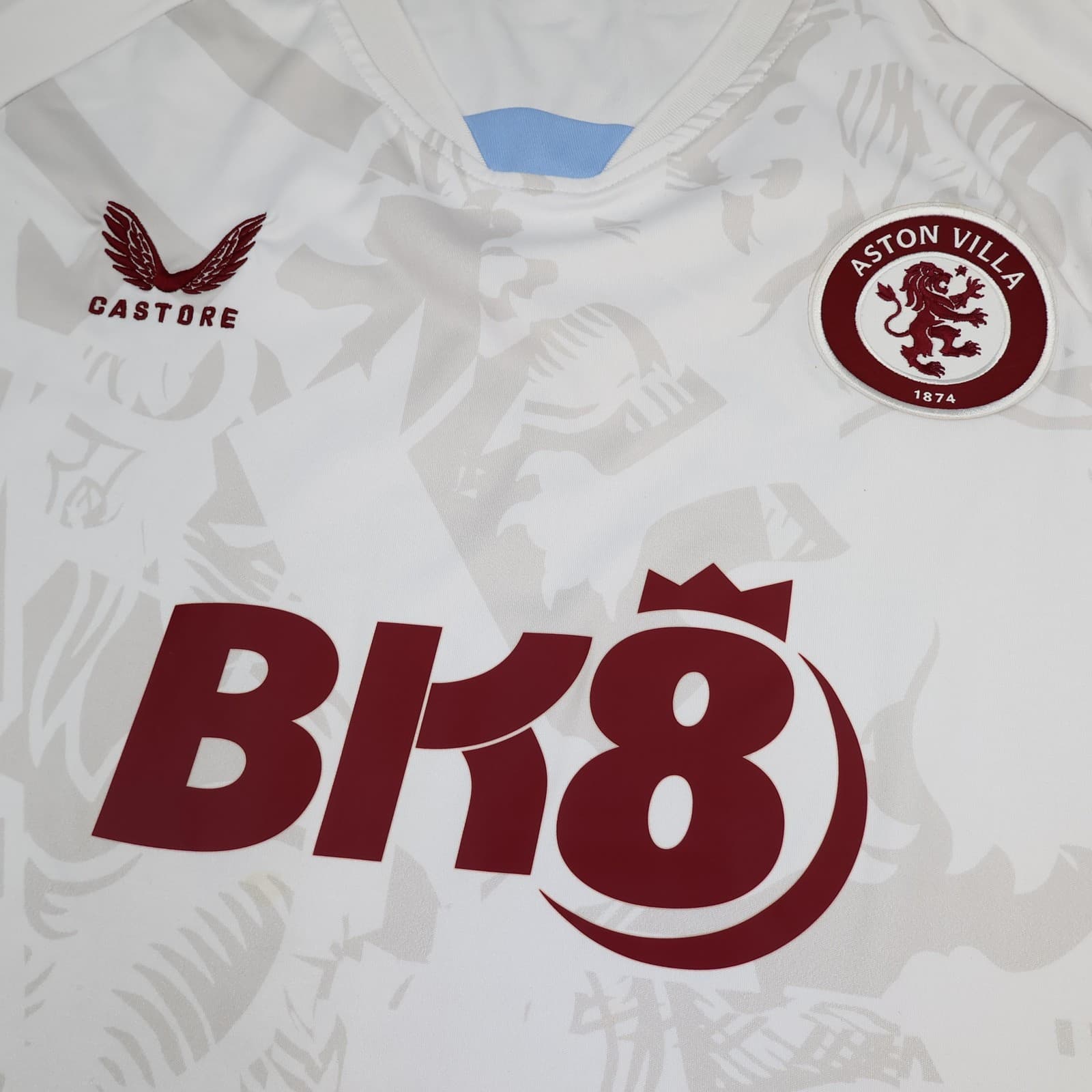 Aston Villa Shirt Mens 2XL White Away 2023 2024 EPL Football Castore BK8 Jersey photo 3