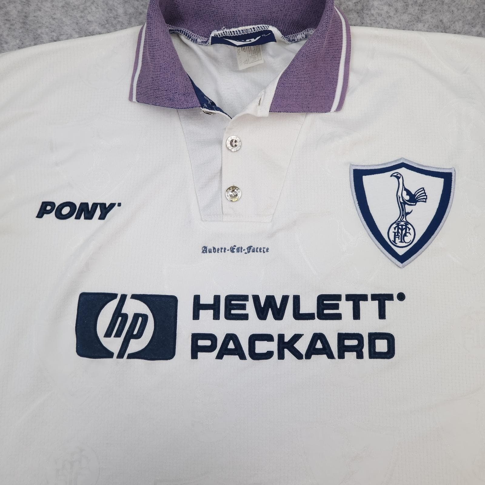 Vintage Tottenham Hotspur Shirt Mens XL White Home Pony 1995 1997 HP 90s photo 3