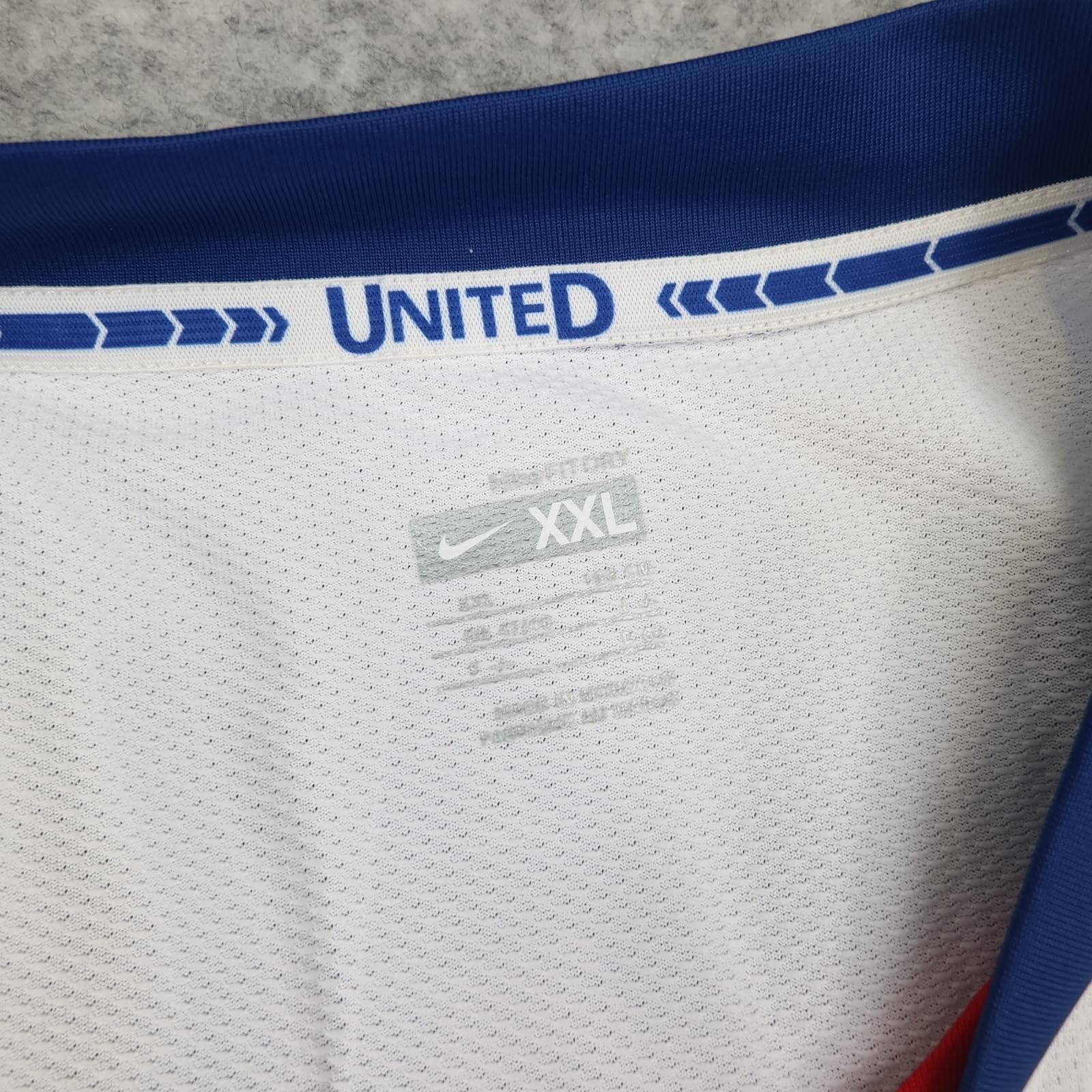Manchester United Shirt Mens 2XL White Away 2008 2009 Nike AIG Ronaldo 7 Jersey photo 9