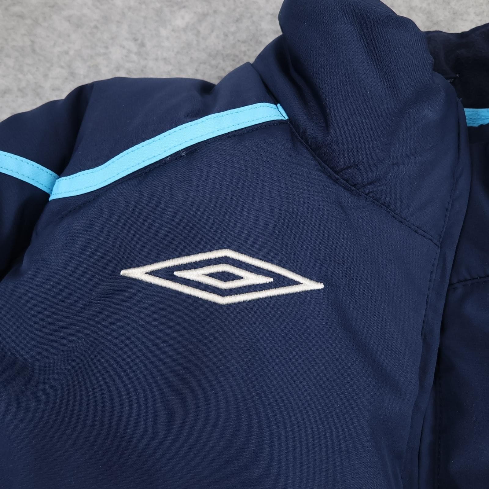 West Bromwich Albion Jacket Mens Large Navy EPL Football Umbro Padded Coat photo 5