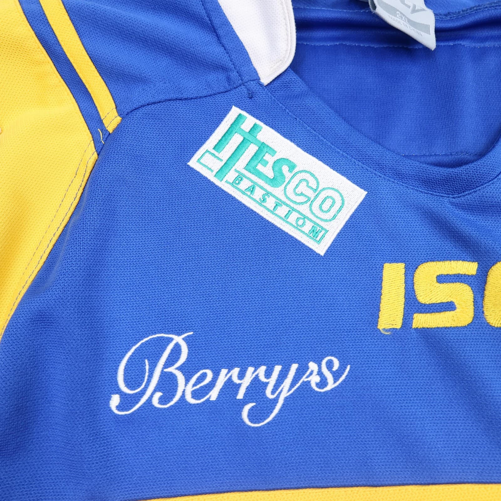 Leeds Rhinos Rugby Shirt Mens 2XL Blue Rugby League ISC 2009 Hesco photo 6