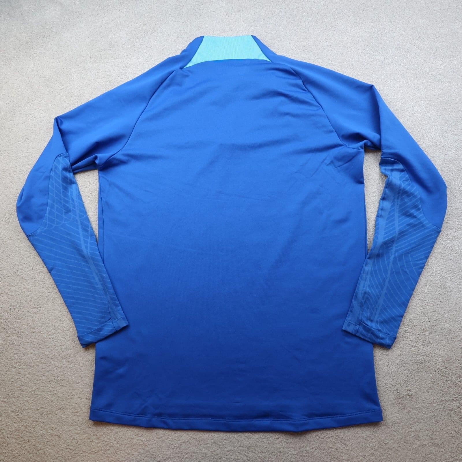 England Football Jumper Large Nike Blue Drill Top Pullover 2022 2023 1/4 Zip photo 2