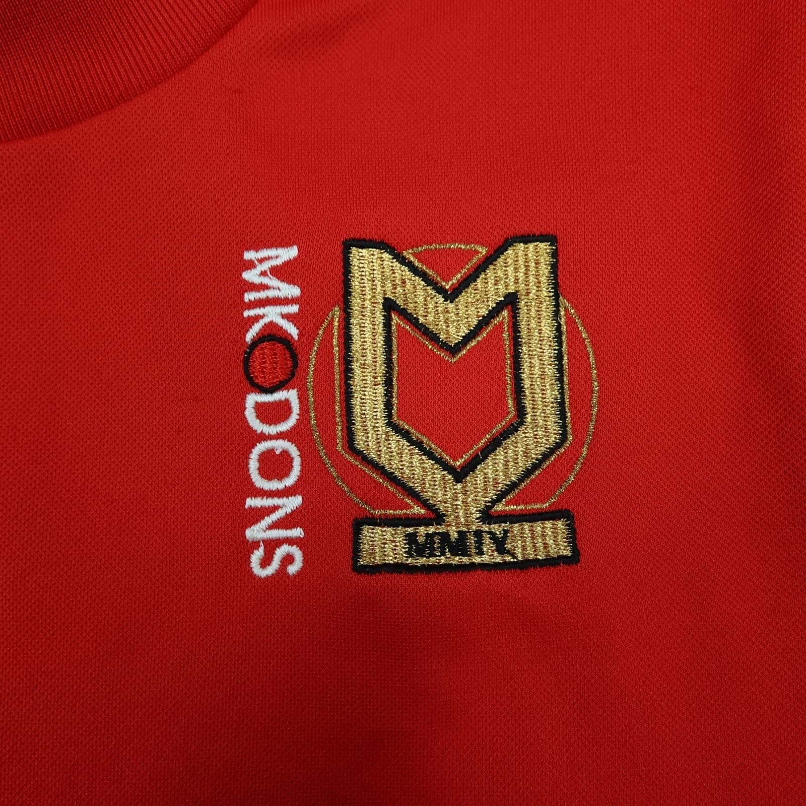 Milton Keynes Dons Training Top Youth XXS Red Football Errea MK Dons Jersey photo 2