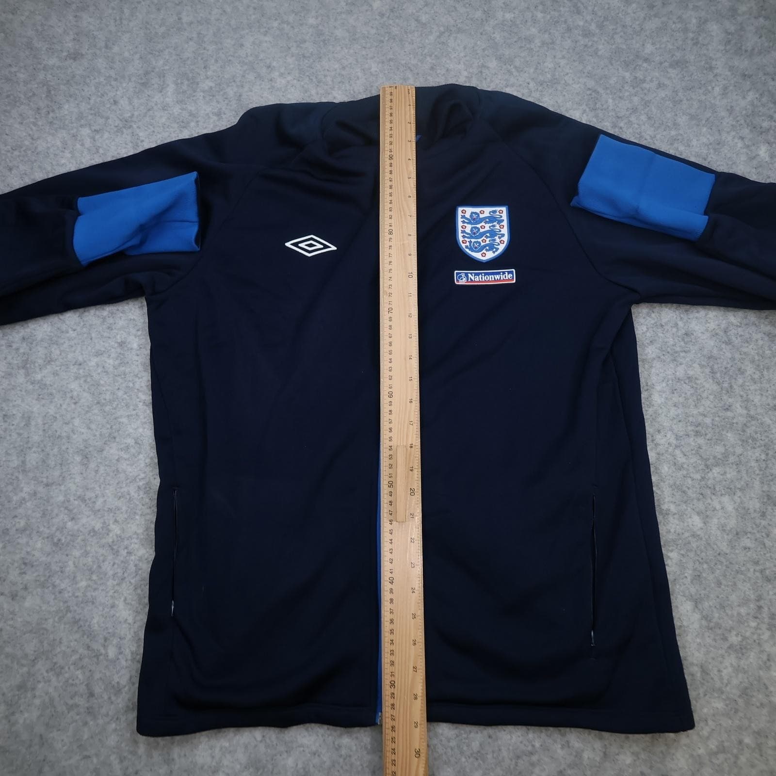 England Jacket Mens 2XL Navy Blue 2009 2010 Umbro Jacket Track Top Training photo 11