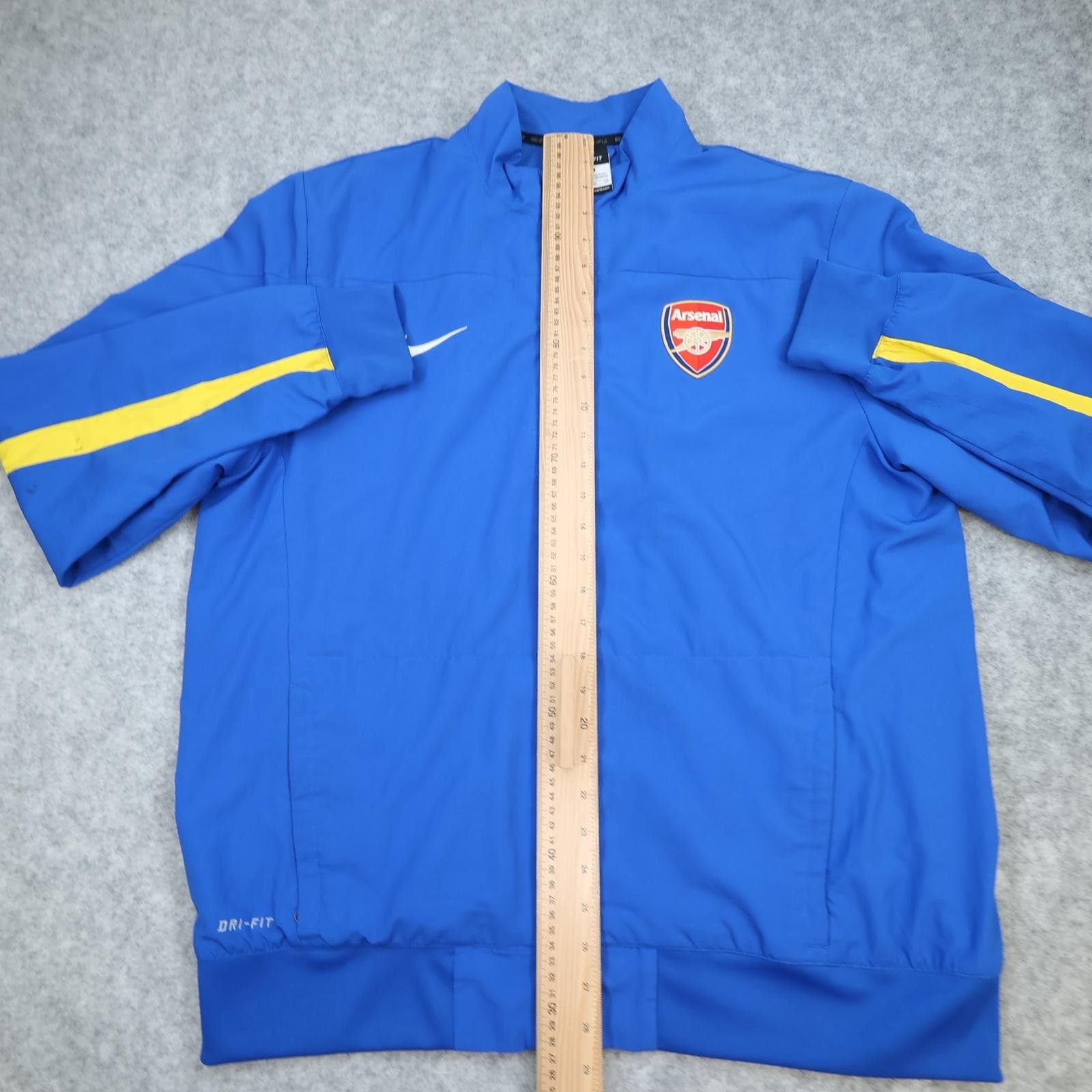 Arsenal Jacket Mens Extra Large Blue Yellow Football Nike Dri Fit 2013 2014 photo 9