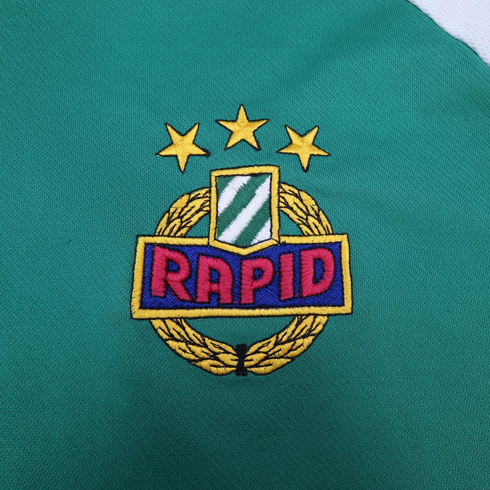Vintage Rapid Vienna Shirt Mens Large Green Home 1999 2000 Soccer Adidas Jersey photo 4