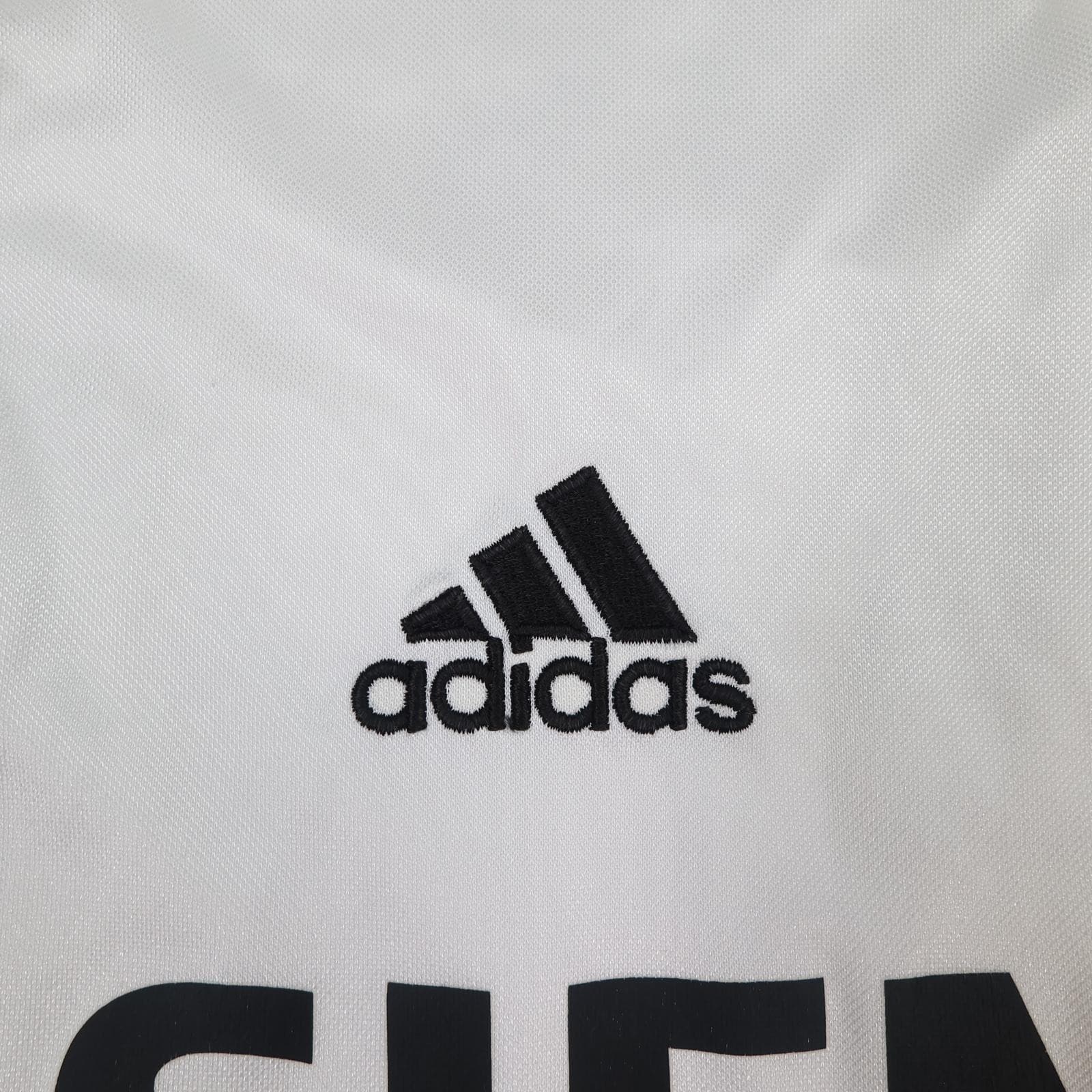 Vintage Real Madrid Shirt Mens Medium White 2004 2005 Football Adidas Zidane 5 photo 8