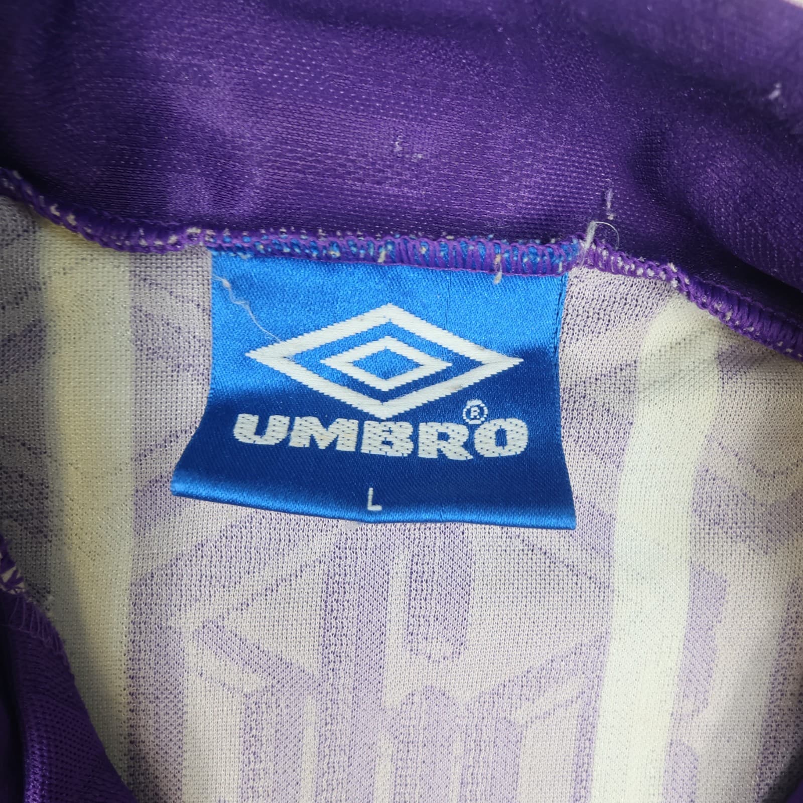 Vintage Manchester City Shirt Large Purple Home Kit 1993 1994 Umbro Jersey 90s photo 7