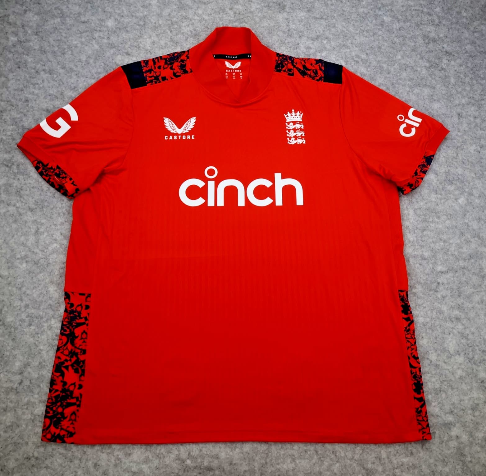 England Cricket Shirt 2XL Red 2024 2025 T20 Cinch Castore Shirt